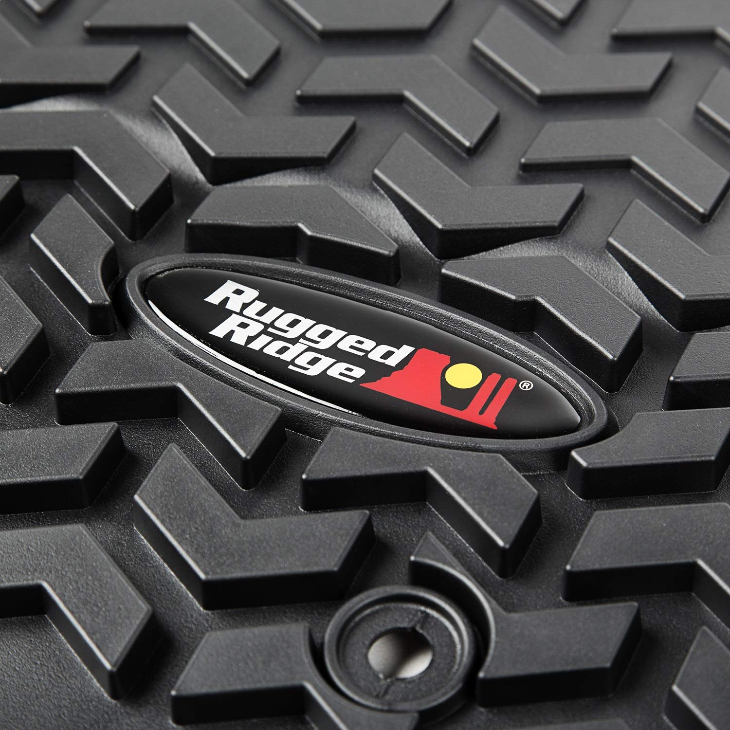 Rugged Ridge Front Floor Liners for Jeep Wrangler JKU | Pair, All-Terrain, Black | 12920.03 | Fits 2007-2018 Jeep Wrangler JKU 4