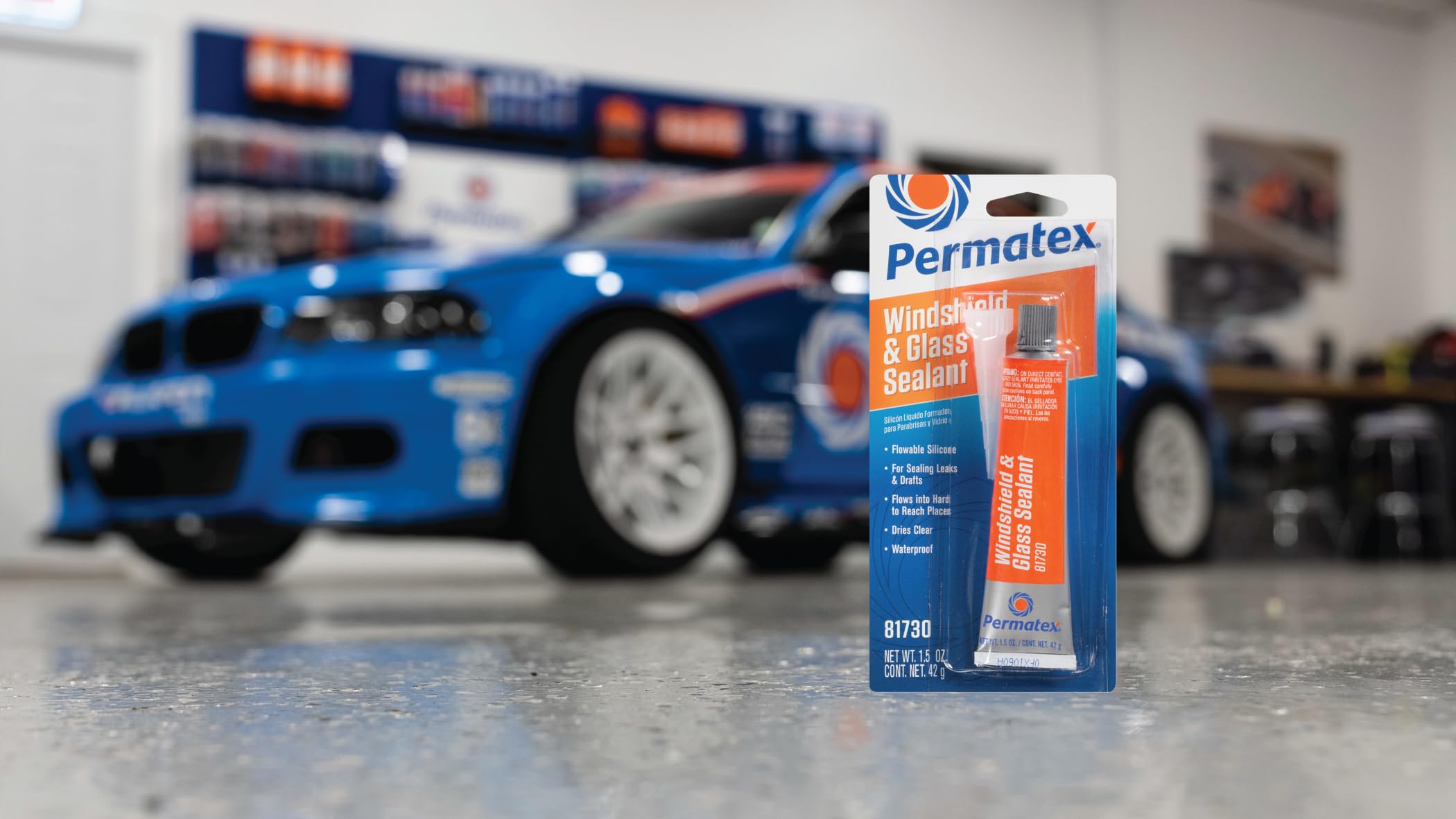 Permatex 81730 1.5 Oz Flowable Silicone Windshield & Glass Sealer