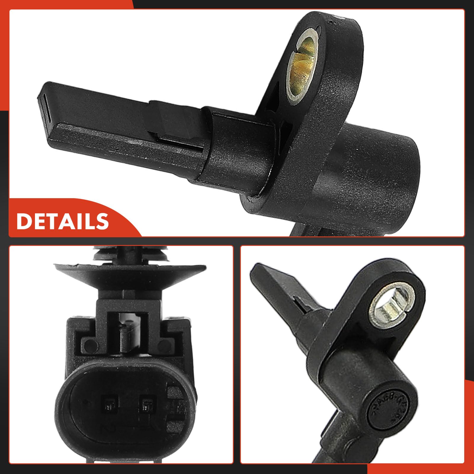 A-Premium Front Left or Right ABS Wheel Speed Sensor - Compatible with Dodge & Mercedes-Benz Models - Sprinter 2500/3500 2007-2017 - Front Driver or Passenger Side, Replaces A9065400317, 9065400317