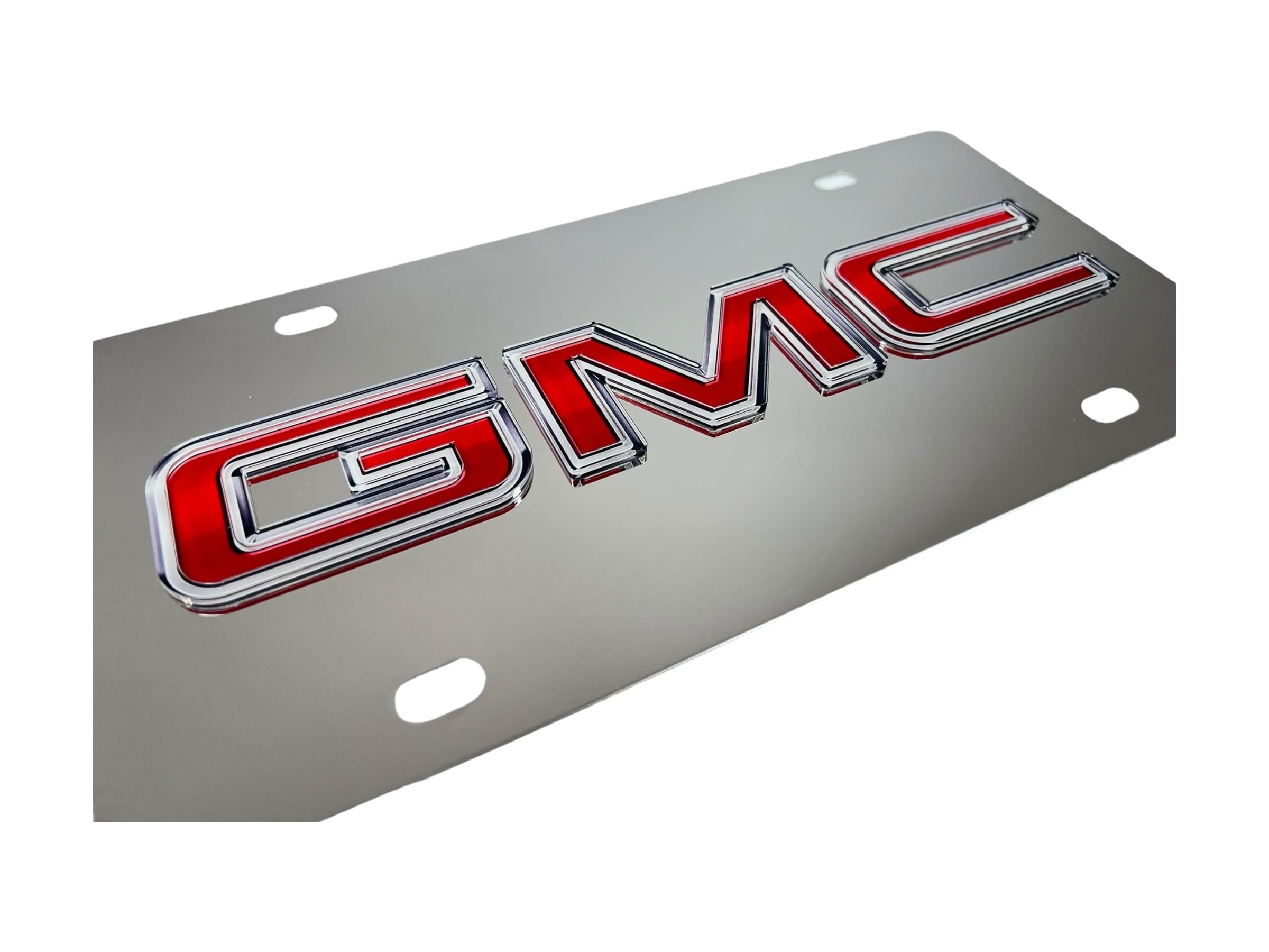 Eurosport Daytona- Compatible With -, Gmc Badge -Stainless Steel License Plate