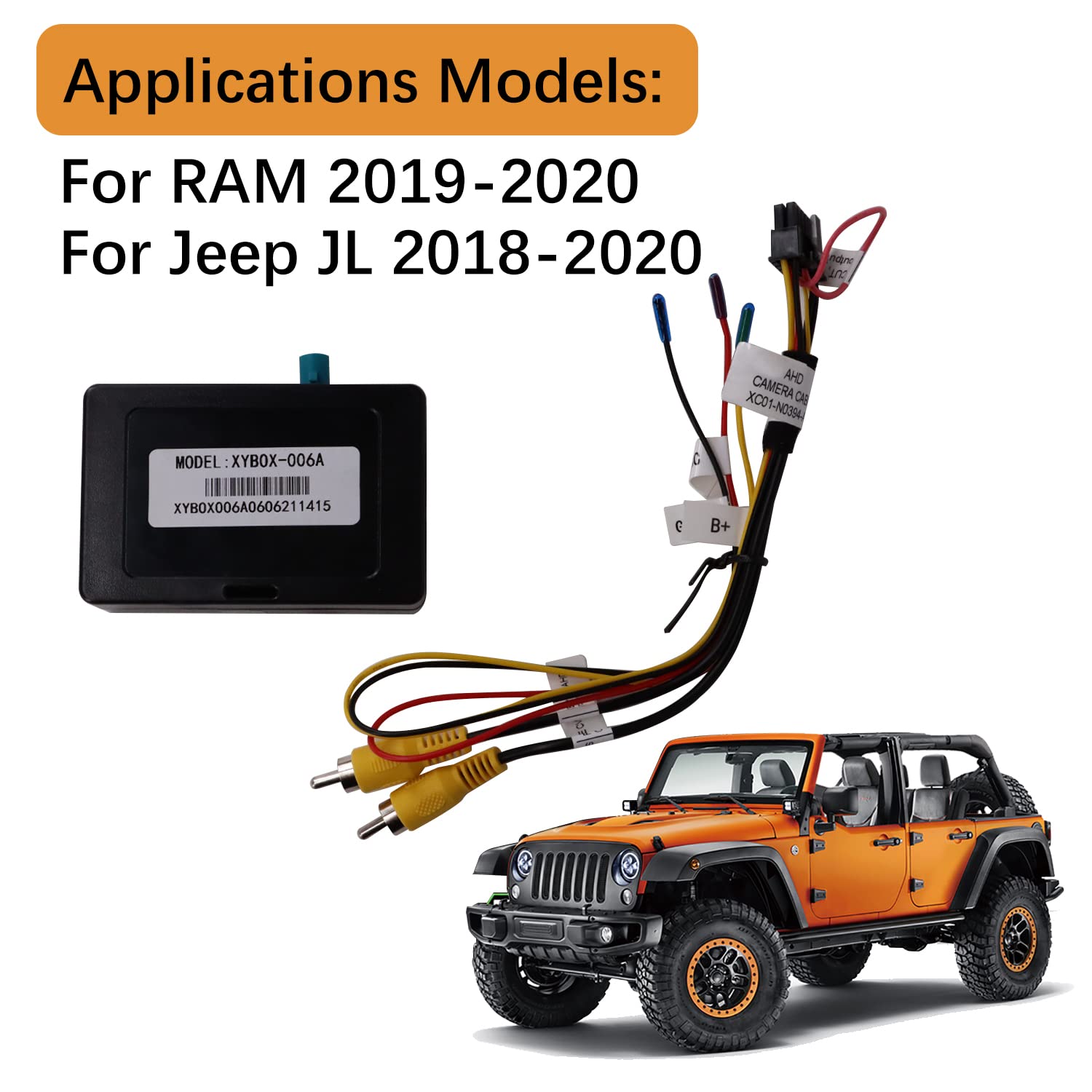 Linkswell Jdcamadpt-19 Factory Adapter For Jeep Wrangler 2018 2019 2020 And Ram 2019 2020 Factory Camera Retention Interface Fac