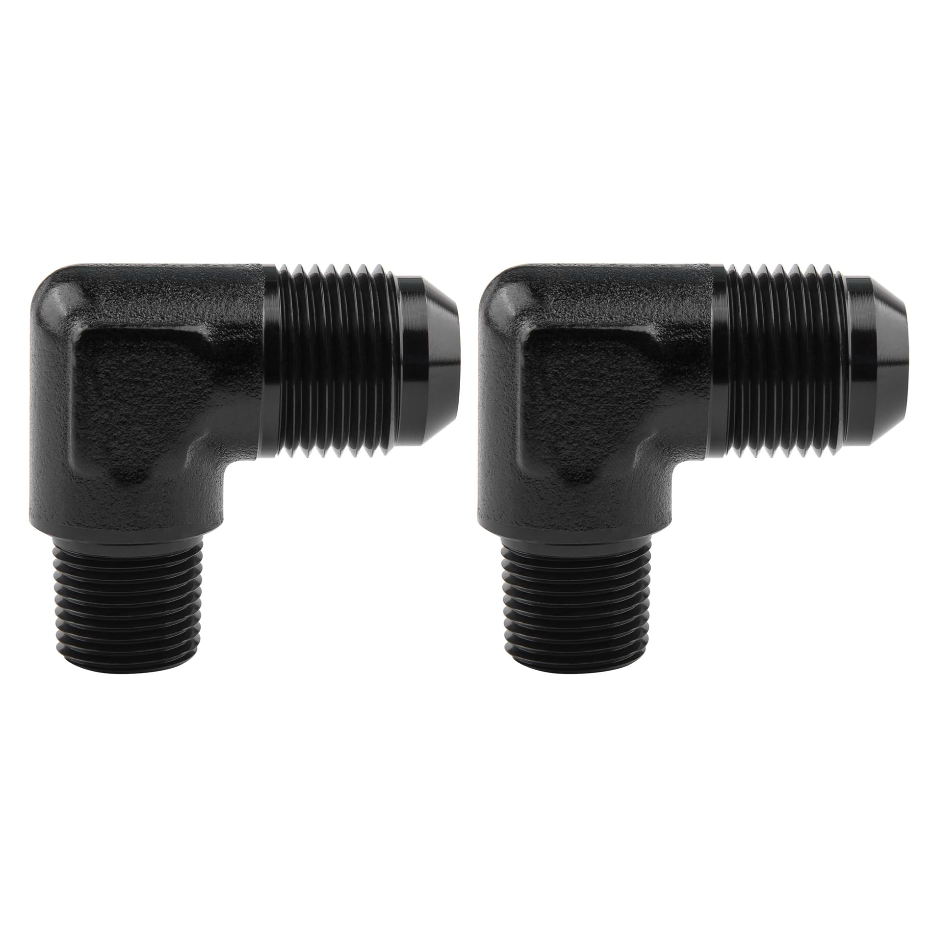 Evil Energy 10An To 3/8'' Npt Male 90 Degree Fitting Adapter Aluminum 2Pcs