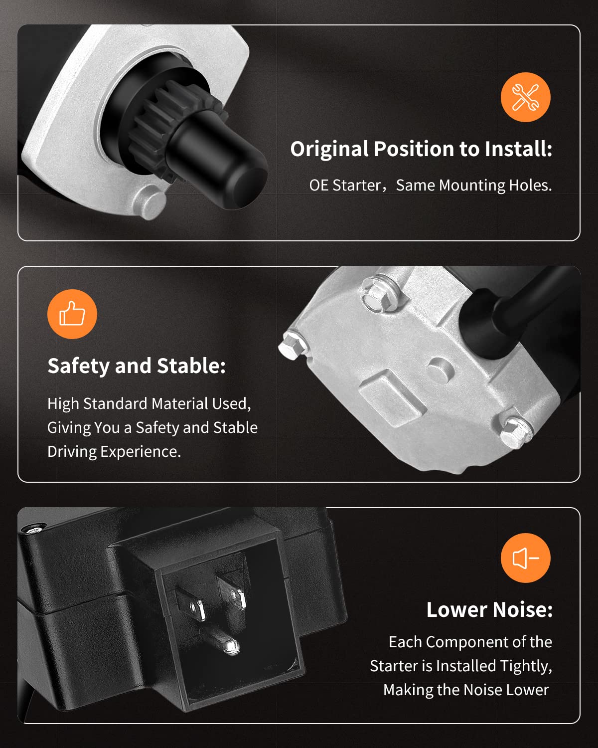 OCPTY Tecumseh Starter Replacement fit for Snowblower and Snow Thrower 33329 33329C 33329D 33329E 37000