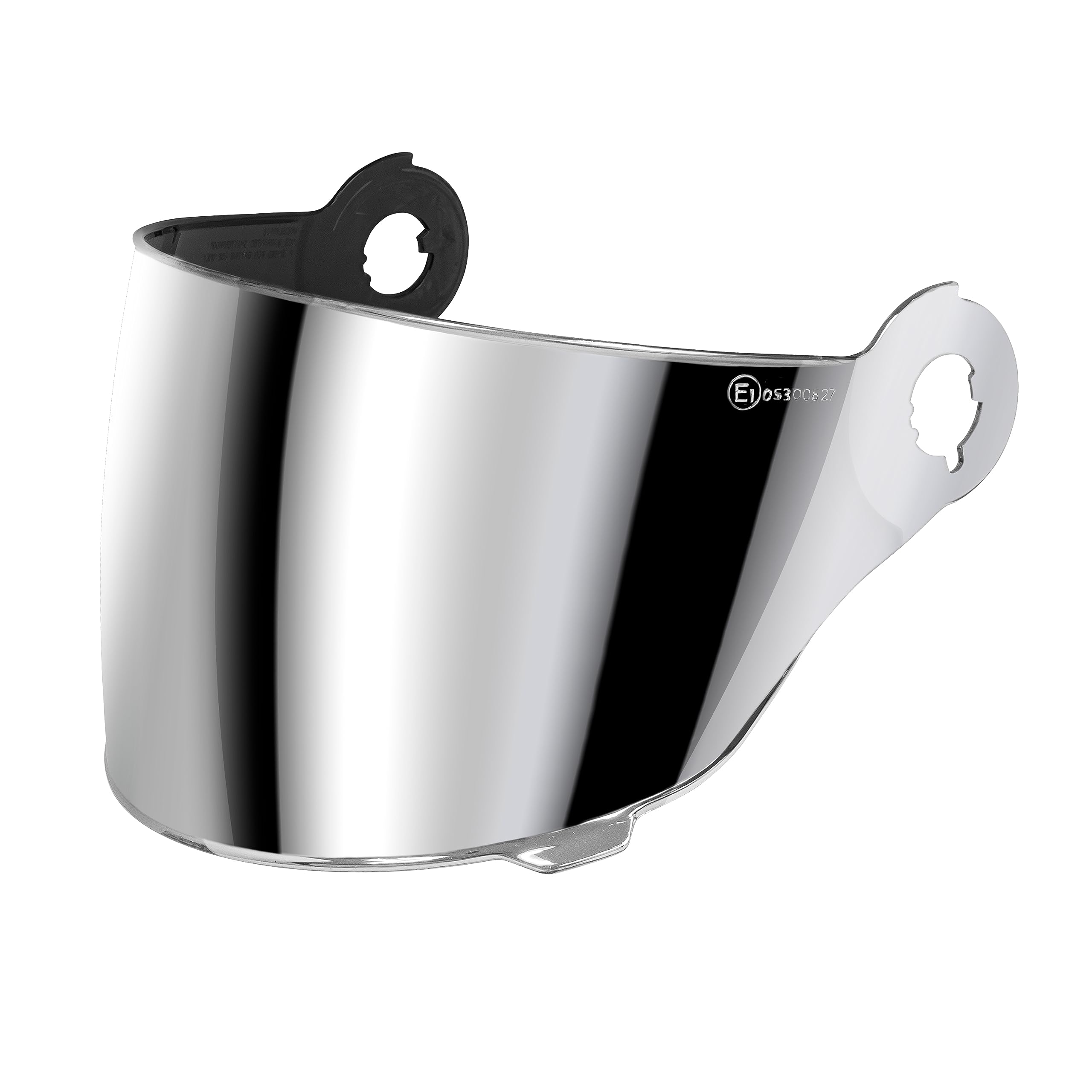 Torc Unisex-Adult T1 Retro Full Face Motorcycle Helmet Shield With Anti-Scratch/Fog (Chrome), One_Size