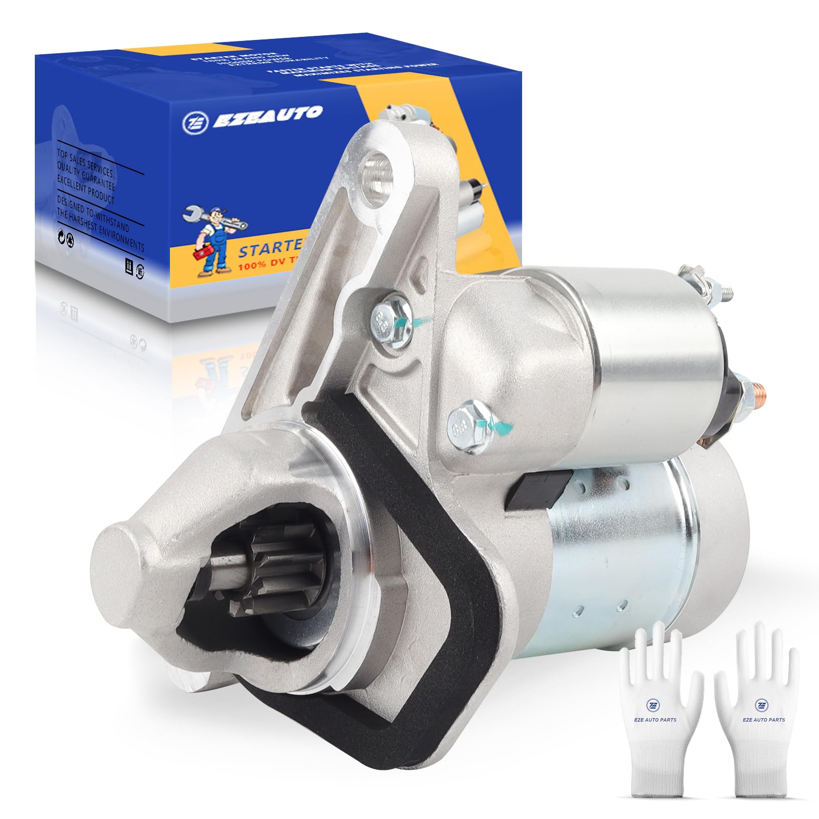 Ezexpreze 17982 New Starter Replacement for Nissan Sentra 2.0L 1.8L 1.6L 07-19, Versa 1.8 07-12, Juke 11-17, Cube 09-14, NV200 1