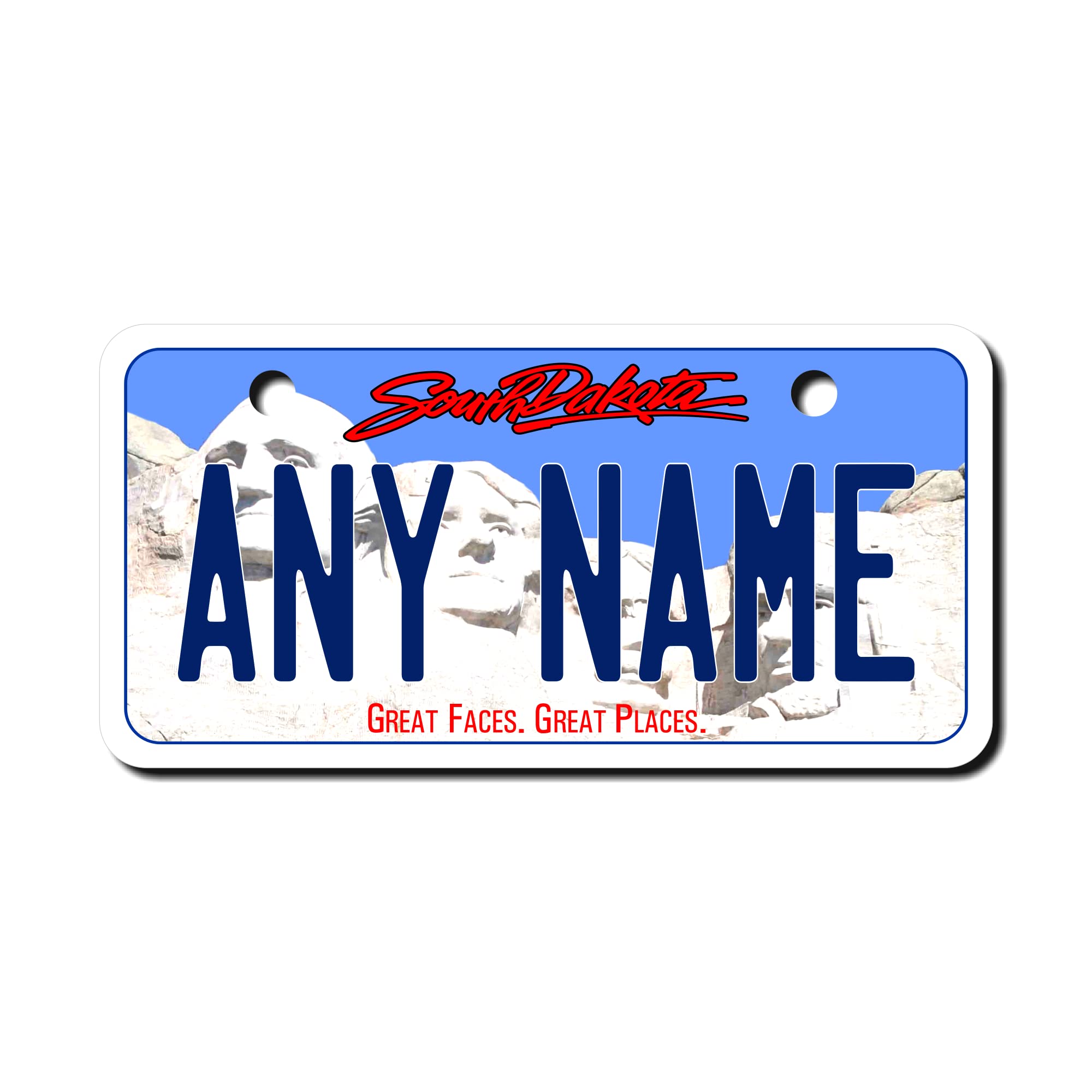 Teamlogo - Personalized South Dakota License Plate - Custom Aluminum Name, Text, Or Number Plate - Customized License Bike Acces
