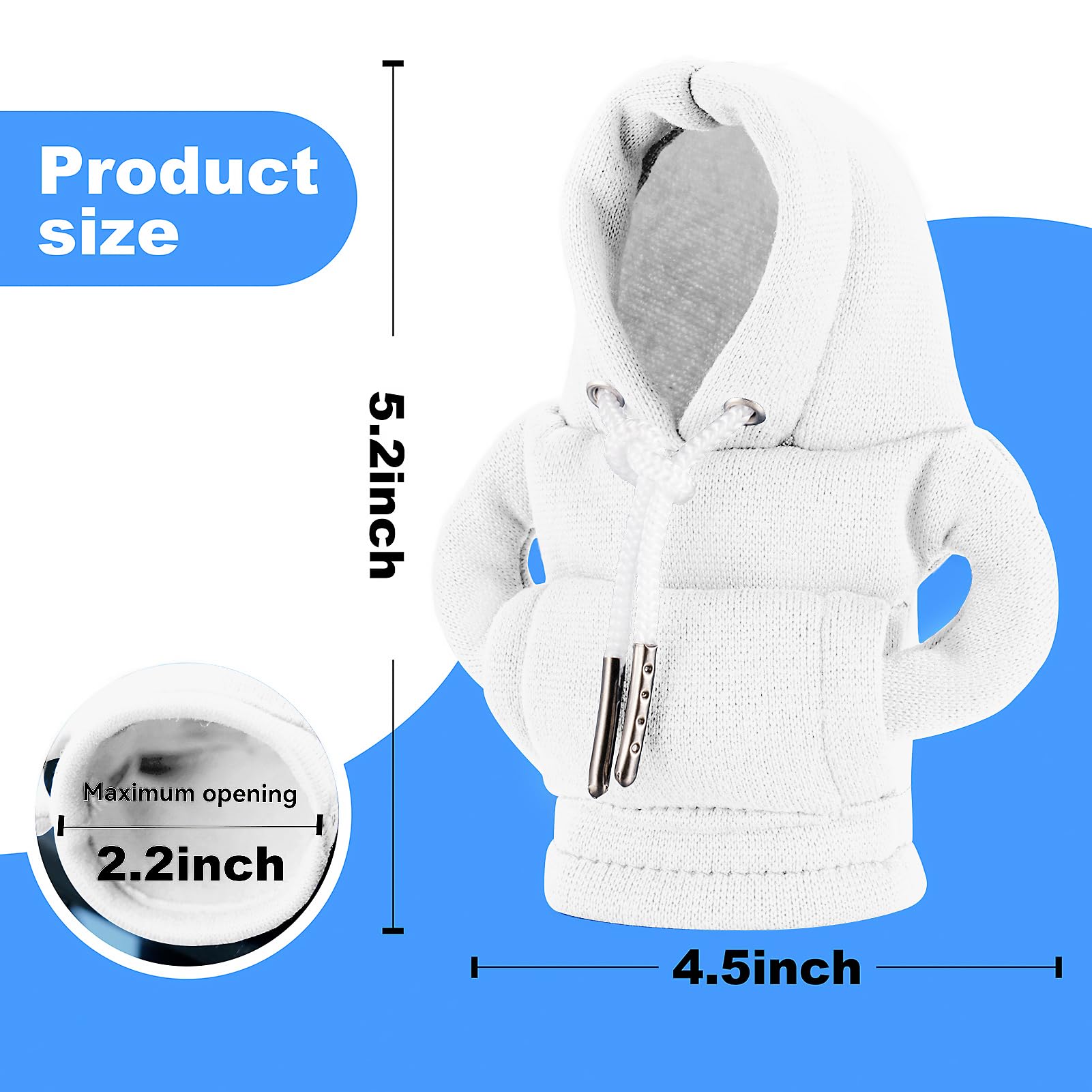 Gear Shift Hoodie, Gear Shift Cover, Universal Car Shift Knob Hoodie, Mini Hoodie For Car Shifter, Automotive Interior Cute Gadg