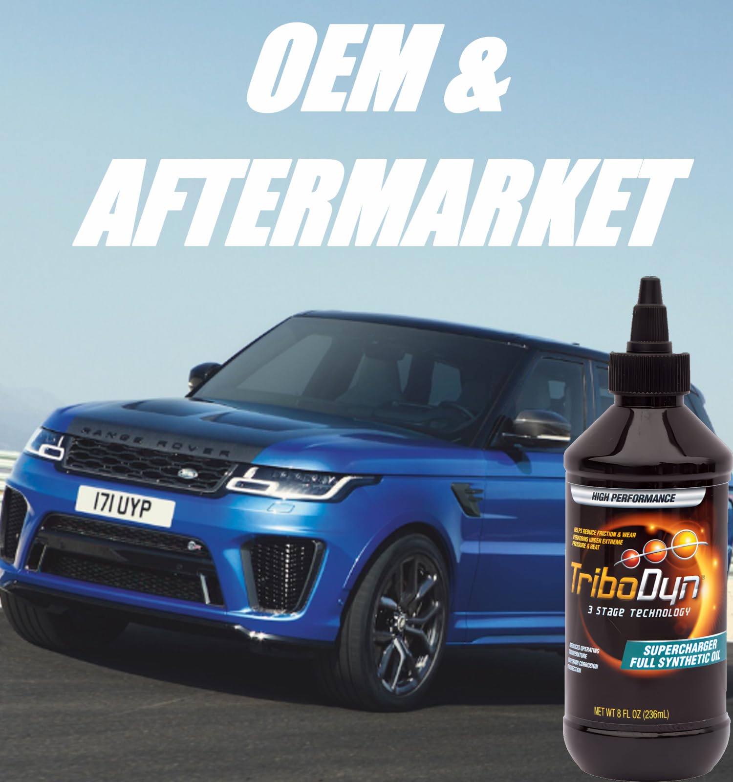 TriboDyn 50W Full Synthetic Ceramic Supercharger Oil - 8 OZ Bottle