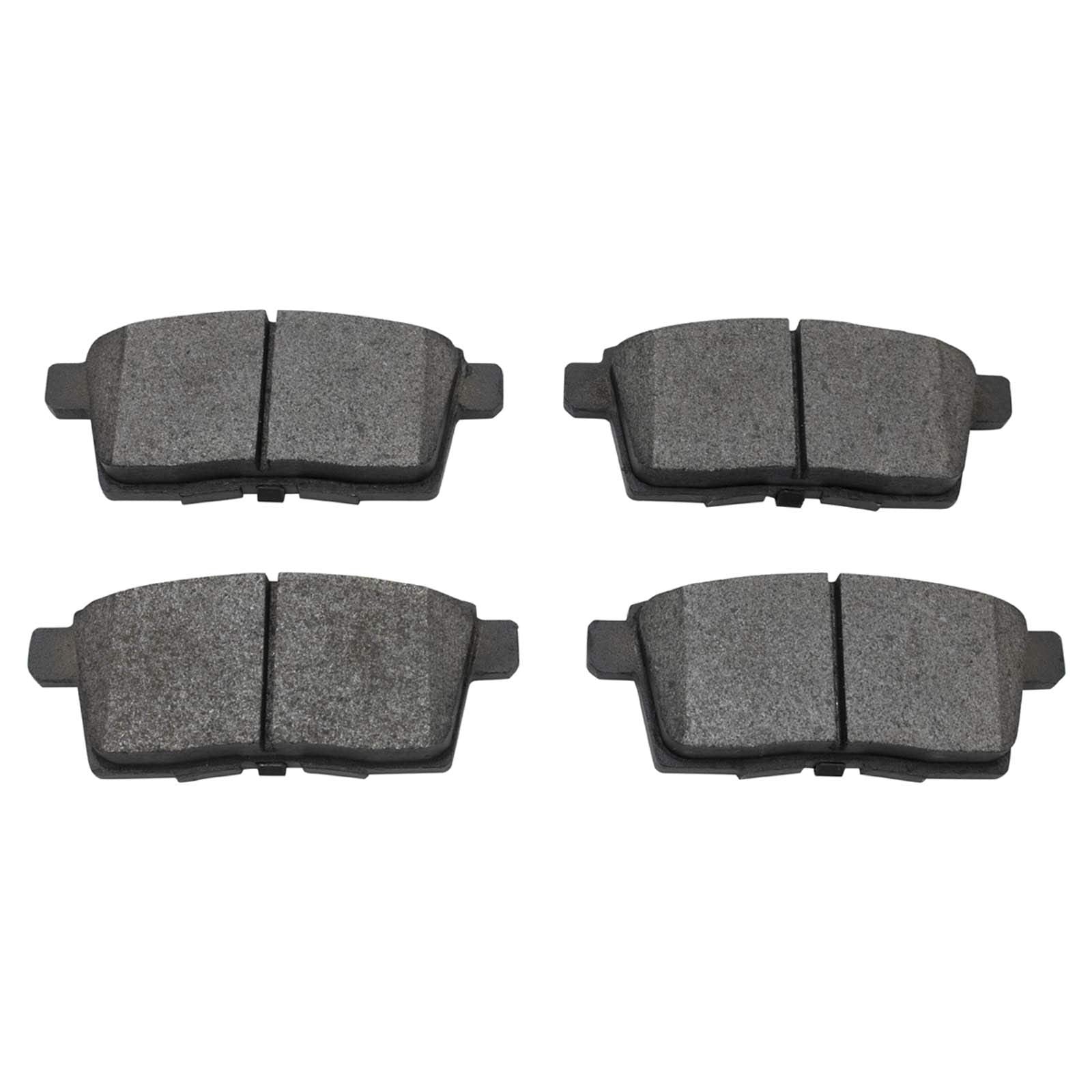 Trq Rear Brake Pad & Rotor Kit Brake Pads Brake Rotor Semi-Metallic Compatible With 2007-2015 Mazda Cx-9