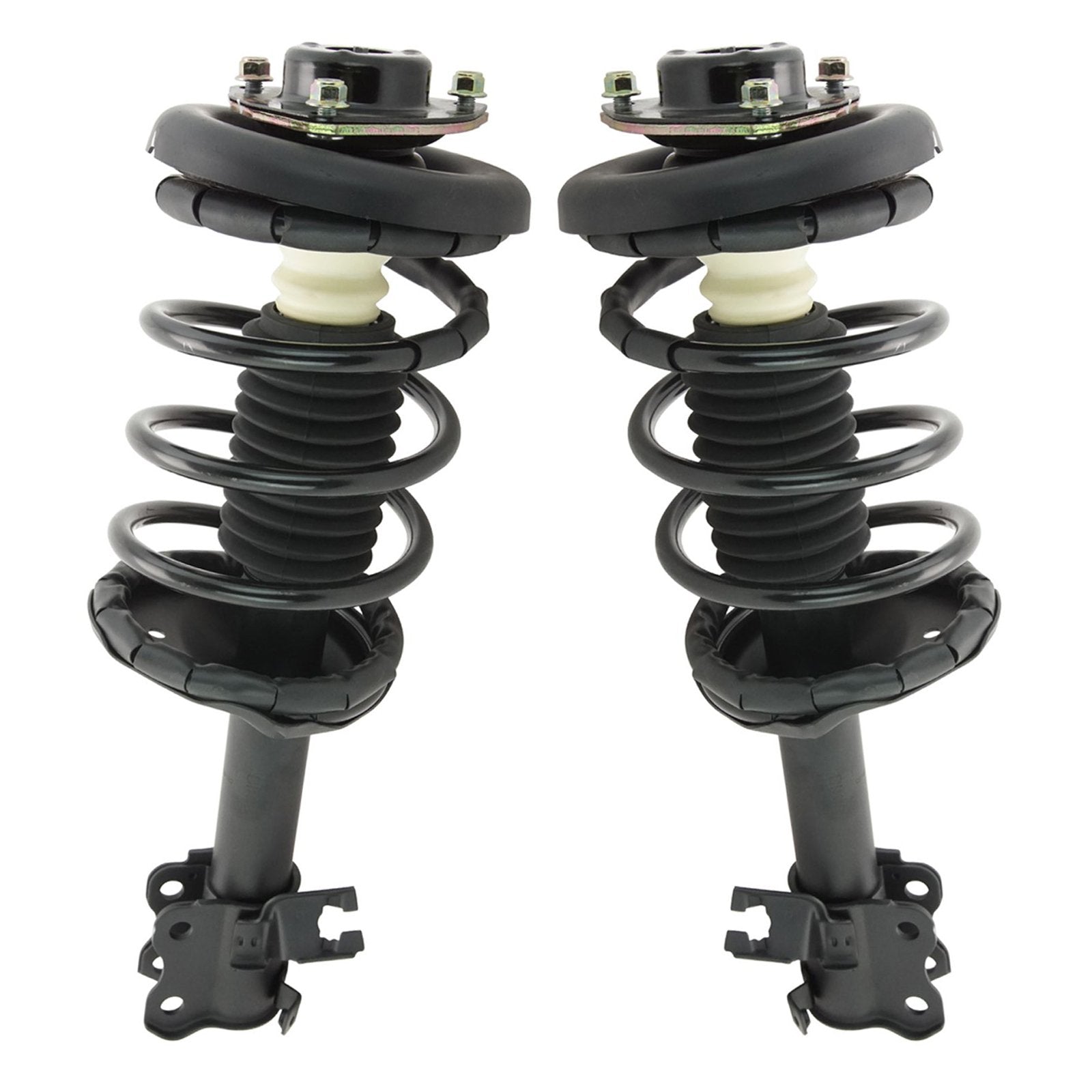 Trq Front Strut & Coil Spring Assembly Set Driver & Passenger Sides Compatible With 96-99 Infiniti I30 95-99 Nissan Maxima
