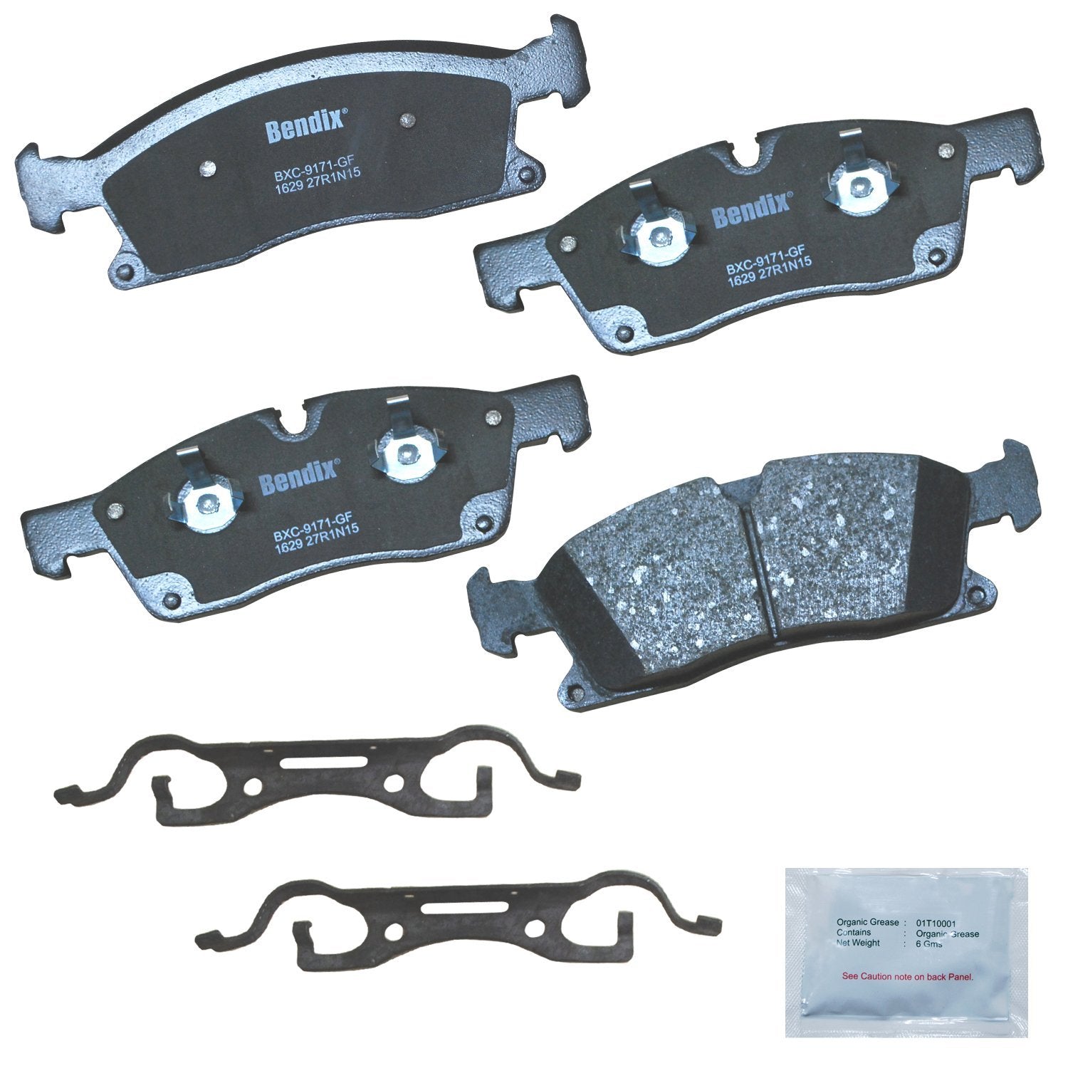 Bendix Priority1 Cfc1629 Ceramic Front Brake Pads For Select Models Dodge Durango,Jeep Grand Cherokee,Mercedes-Benz Gl350,Gl450,
