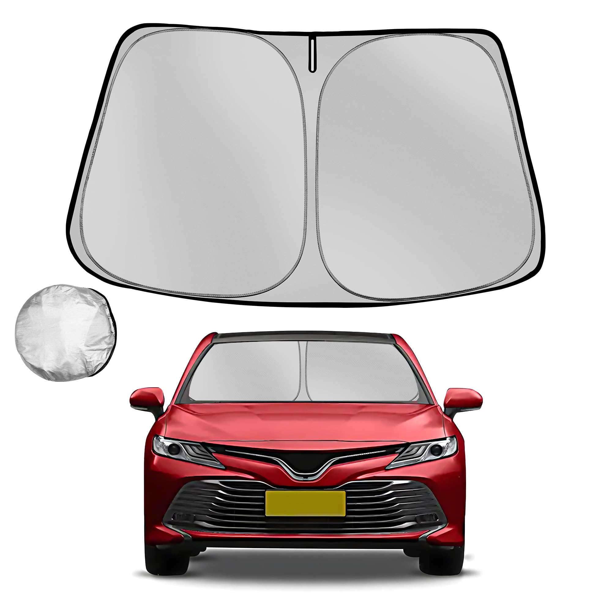 Fonowka Windshield Sun Shade For Toyota Camry 2012-2017 Le Xse Xle Hybrid Se Sedan Foldable Sunshade For Car Front Window Blocks