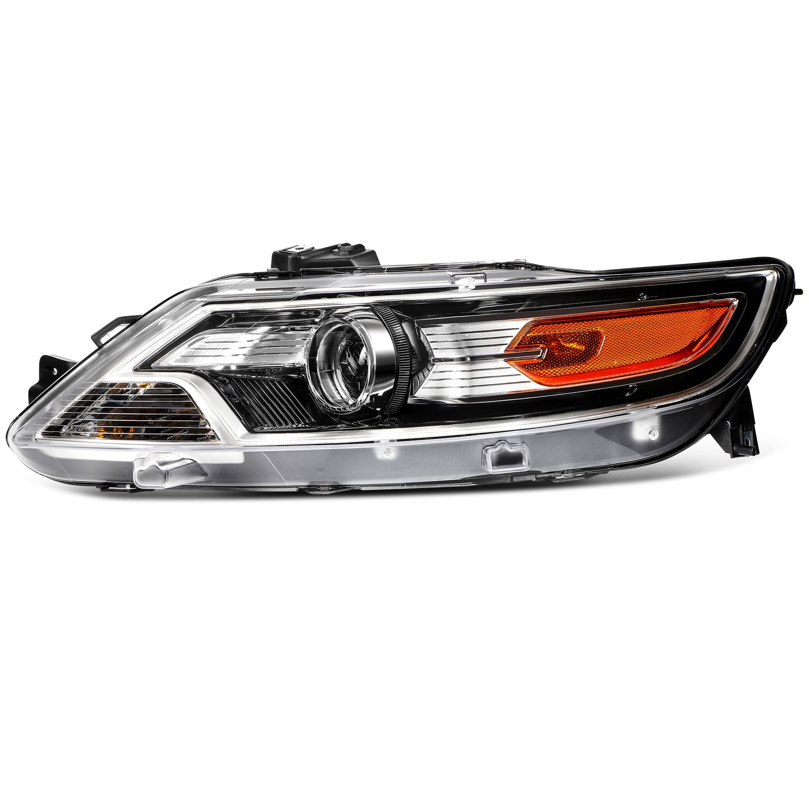 LBRST Headlight Fit 2010-2012 for Taurus Black Housing Left Headlight Assembly FO2502280