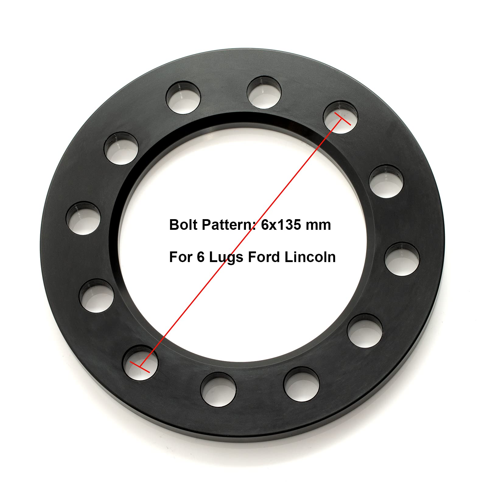 VLAOSCHI Forged 6x5.5 6x135 6x139.7 Universal Wheel Spacers 1/2 Inch (12mm) Compatible with Chevy Ford-Toyota 6 Lug for Silverad