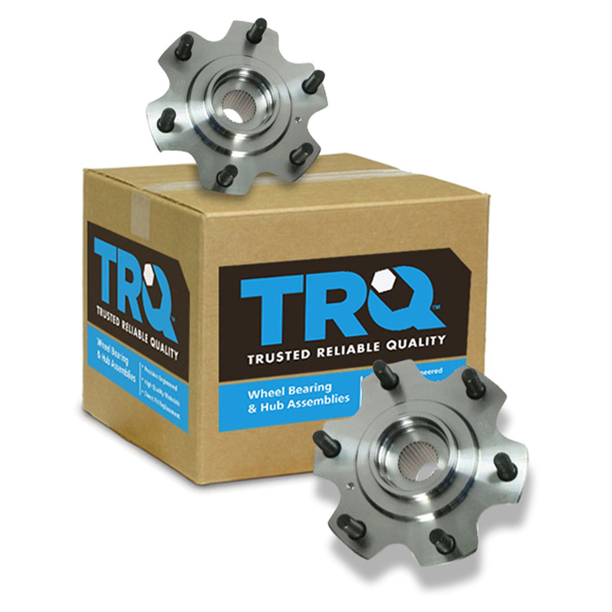 Trq Front Wheel Hub Bearings Assembly Set Compatible With 2001-2006 Mitsubishi Montero