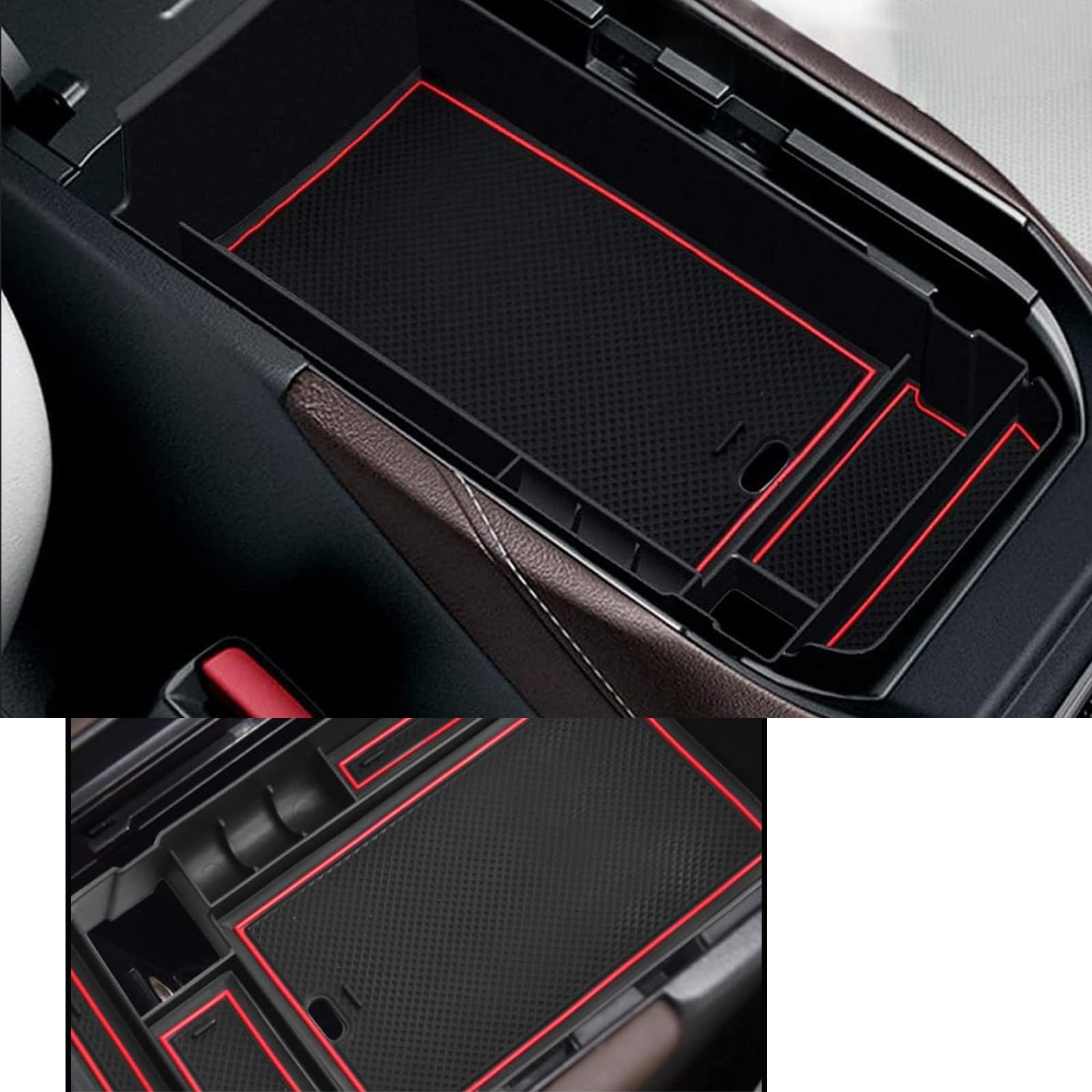 Llkuang Center Console Organizer Tray Compatible With 2019 2020 2021 2022 2023 2024 Mazda Cx-30 Cx30 Car Accessories,Car Armrest Secondary Storage Box