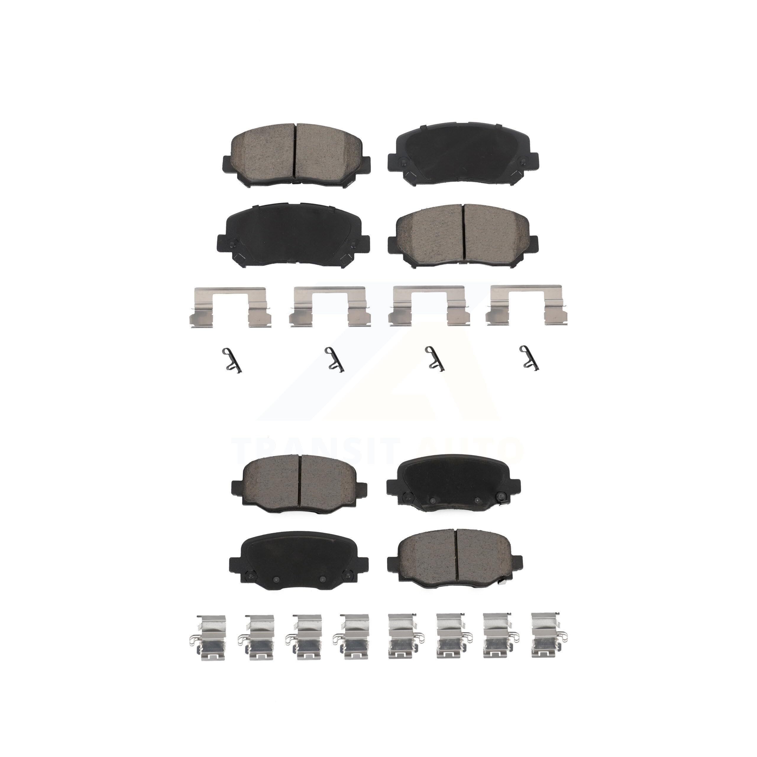 Cmx Front Rear Ceramic Brake Pads Kit Replacement For Chevrolet Buick Impala Pontiac Century Montana Lesabre Venture Cadillac De