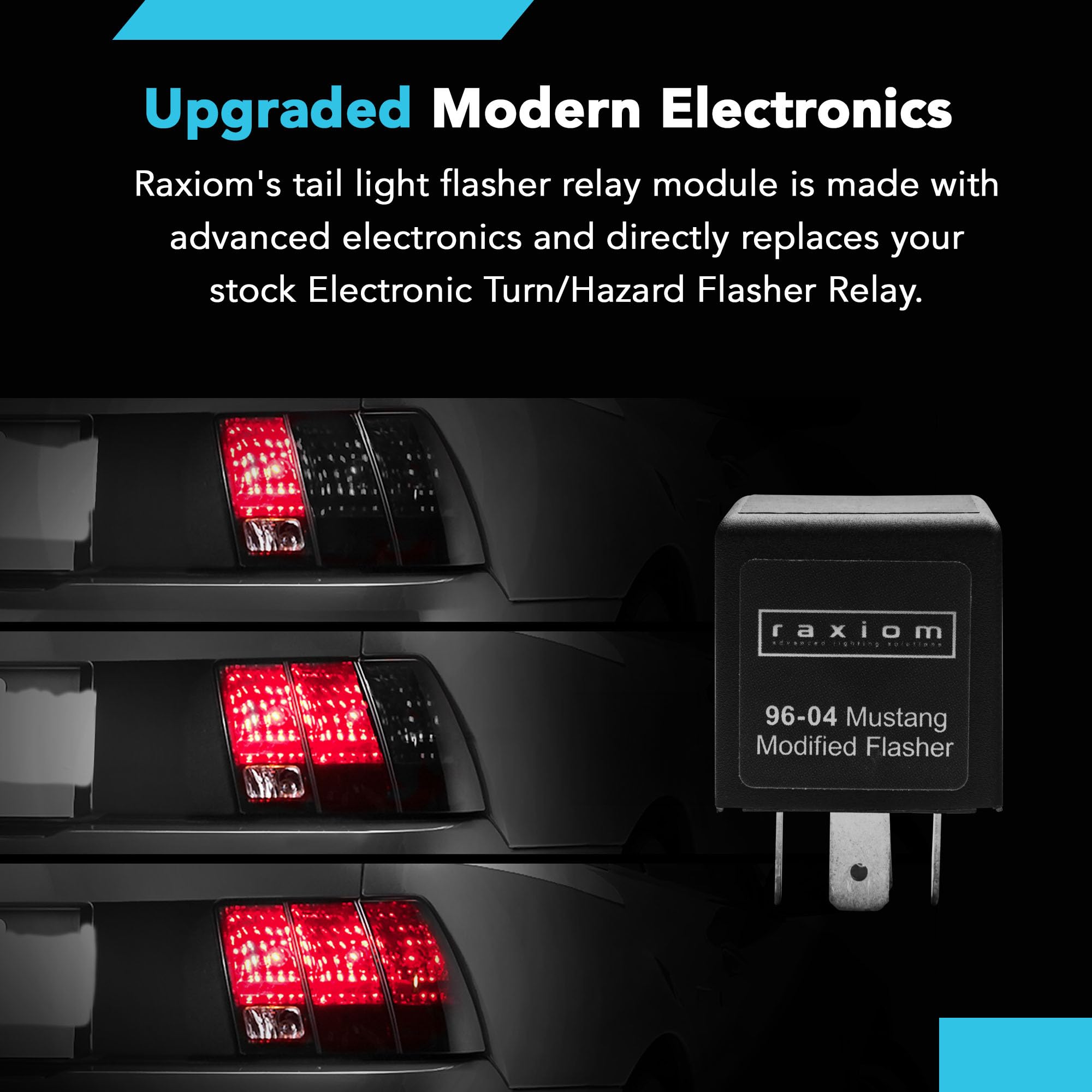 Raxiom Modified Turn Signal Flasher V1 (96-04 Mustang, Excluding 99-01 Cobra)
