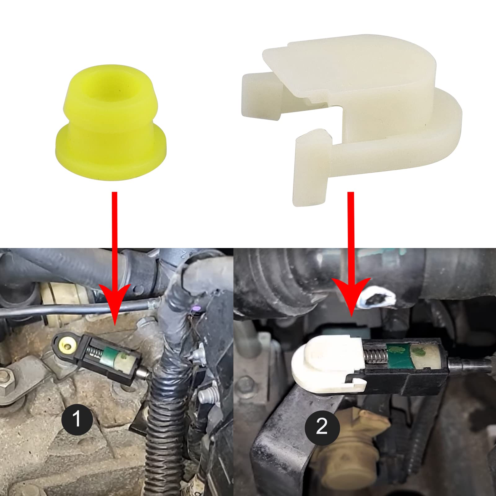 Transmission Shifter Cable Bushing And Cap Fit For Ford Edge 15-18 Fusion 13-21 C-Max 13-18 Escape 13-19 Transit Connect 13-21,Replace Kv6Z-7K340-A,Dg9Z-7S004-A