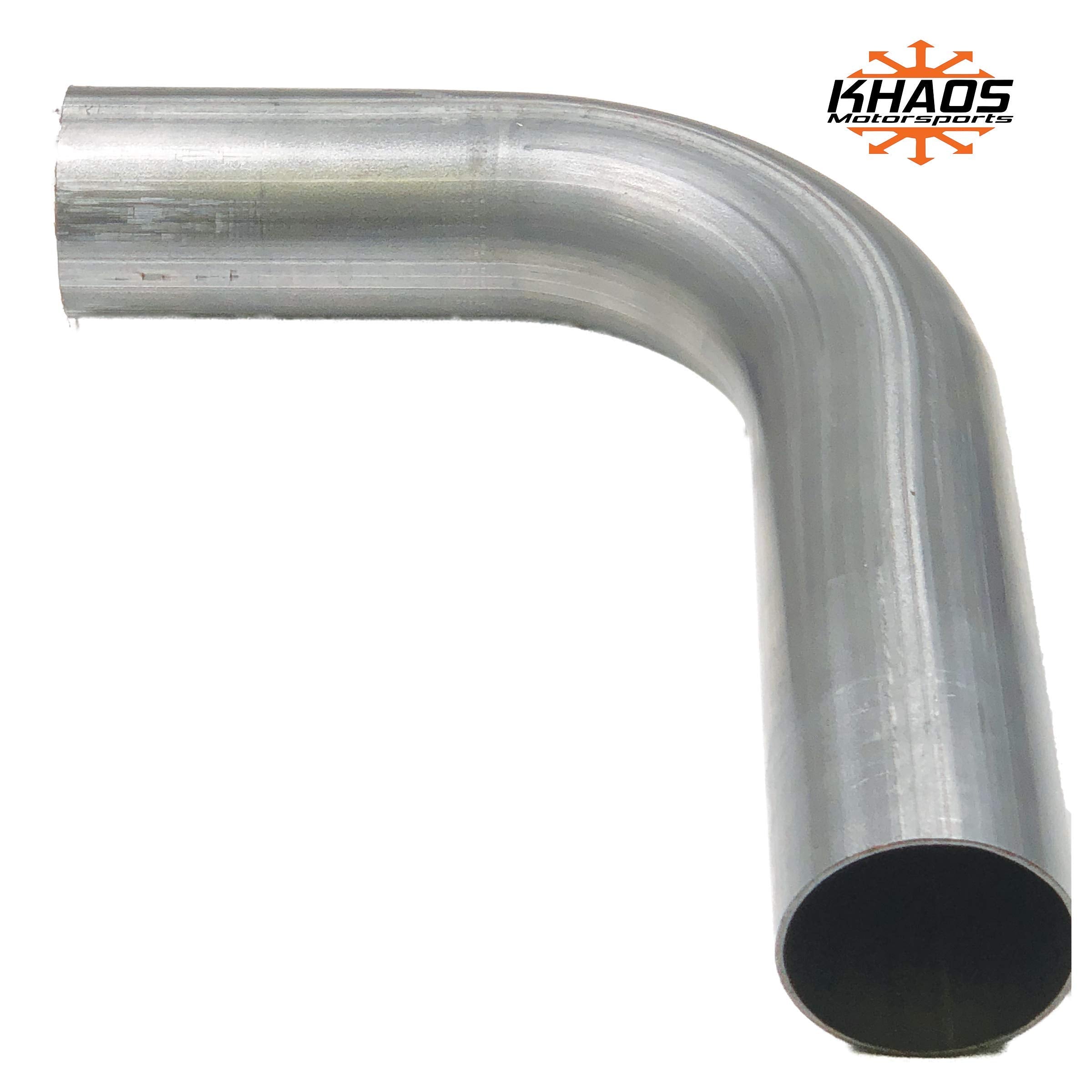 2 1/4'' 2.25'' 90 Degree Exhaust Mandrel Bend Aluminized Steel Khaos Motorsports