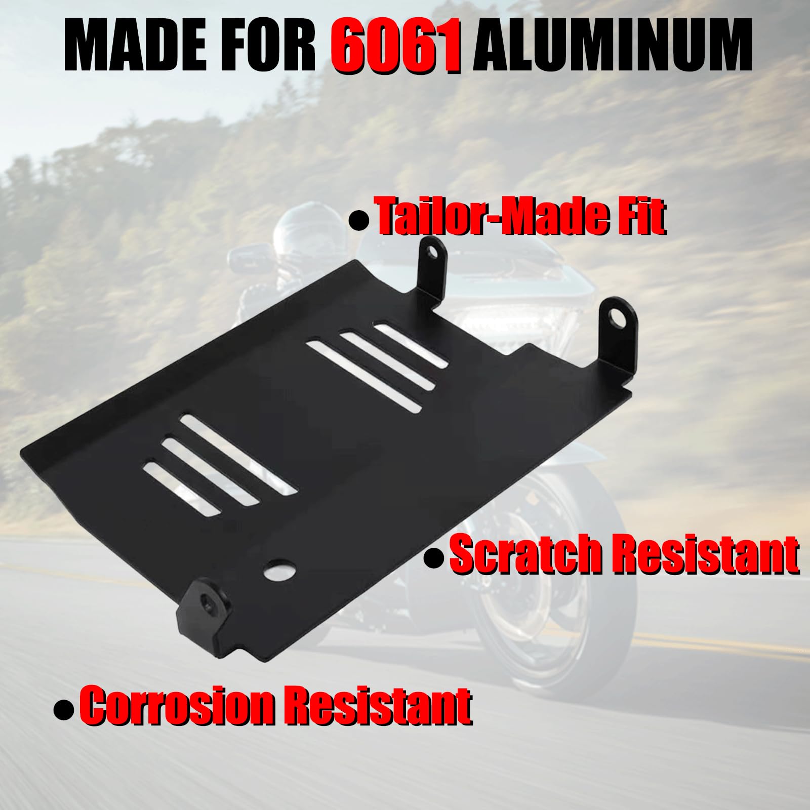 VPZMT Skid Plate Fit for Harley Touring, Road Glide, CVO Road Glide, Street Glide, CVO Street Glide, Special FLHXSE Lower Engine