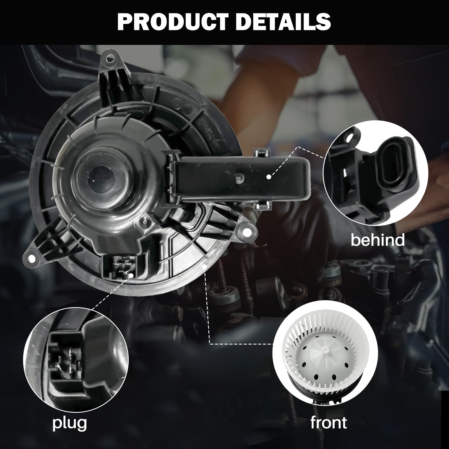 Aspligo 700237 Front Ac Heater Blower Motor Fan Fit For Ford F-150 2009-2014, Expedition 2009-2017 ,For Lincoln Navigator 2009-2