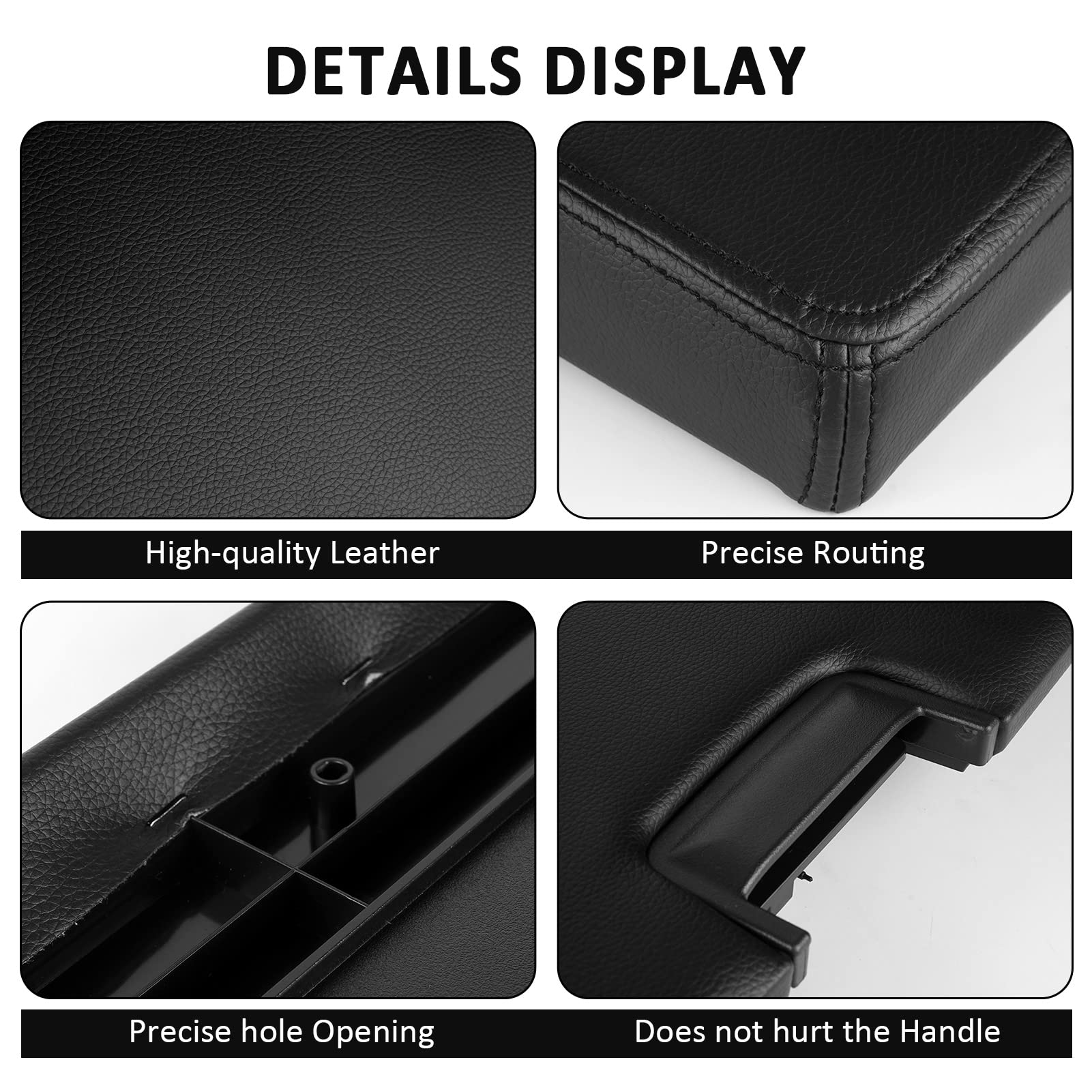 Lcwrgs Center Console Lid With Latch Armrest Cover Replacement For 2007-2013 Chevy Silverado Tahoe Suburban Avalanche | Gmc Sier