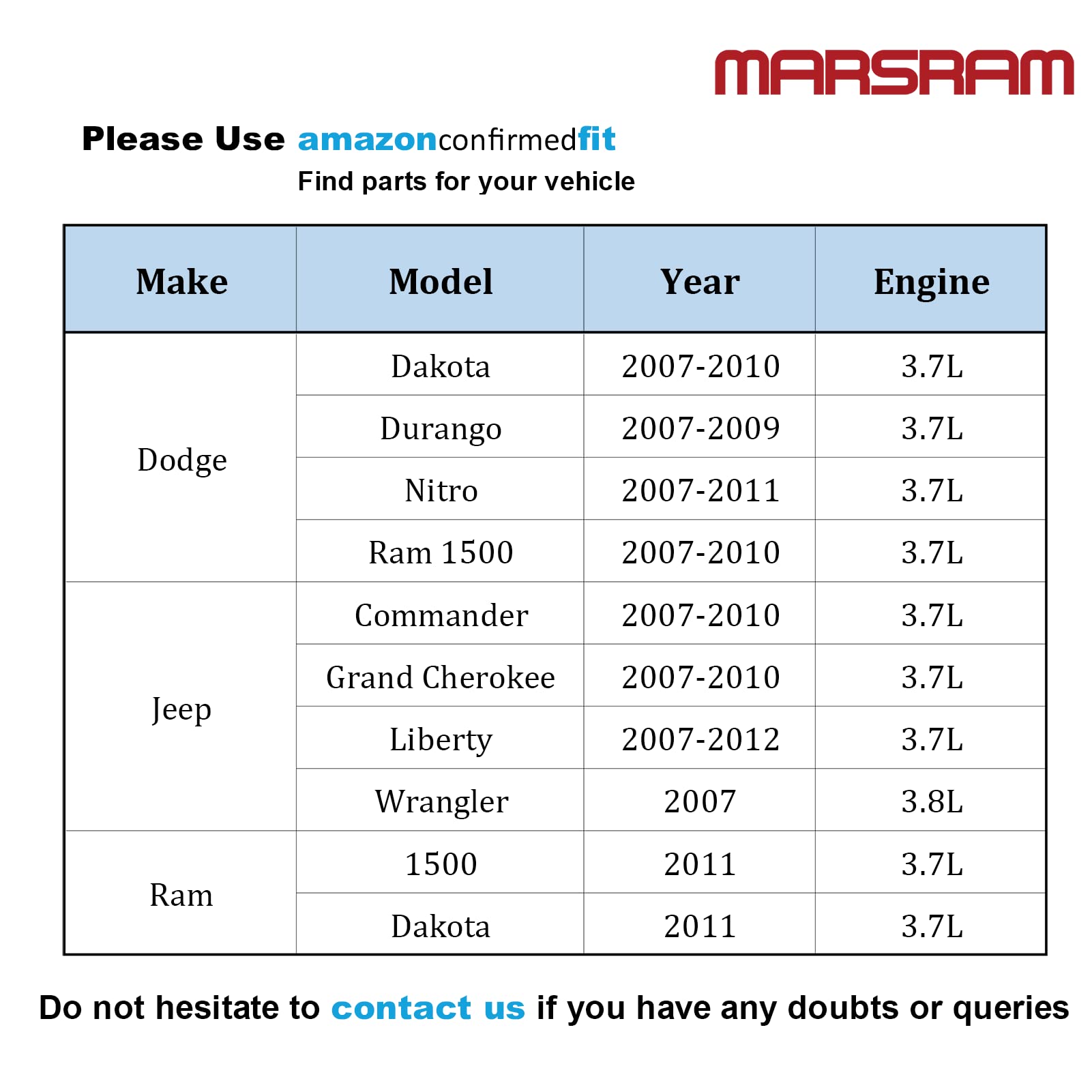 Marsram Electronic Throttle Body Compatible For Dodge Dakota Durango Nitro Ram 1500, For Jeep Commander Liberty Wrangler Grand C