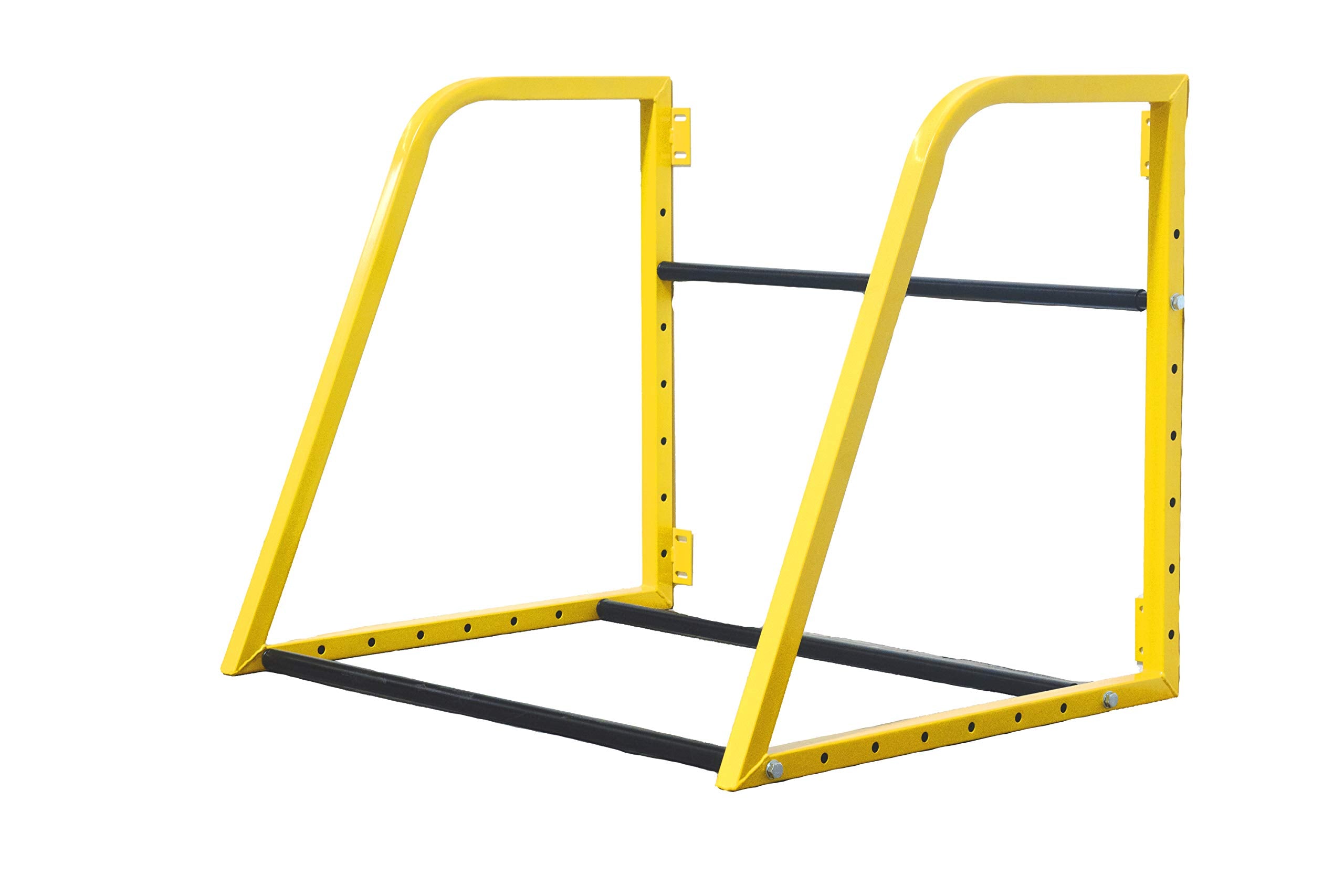 Maxxhaul 50256 Heavy Duty Adjustable Folding Wall Mount Tire Rack Storage For Spare Tires Shop Garage - 51 Inch Wide X 28'' Deep