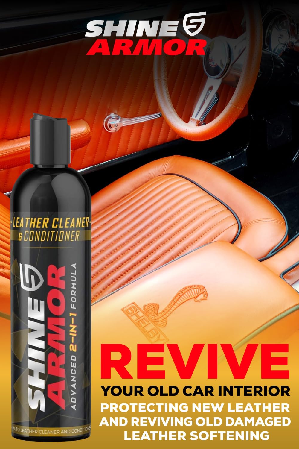 Leather Cleaner And Conditioner For Cars, Couch, Purse, Hand Bags, And Shoes - Twin Pack - Protect And Clean Interior Detailing