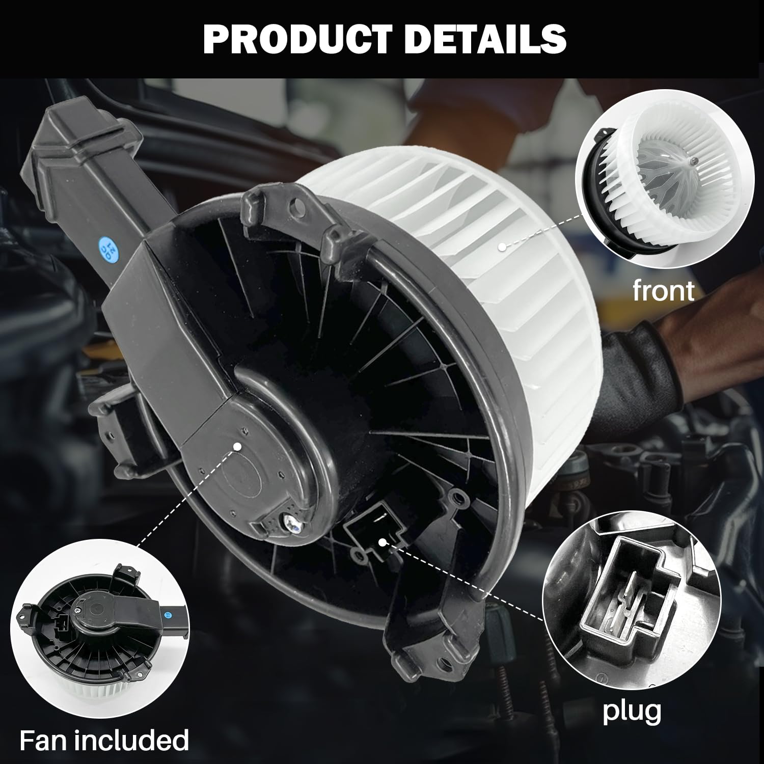 Aspligo 700260 Ac Heater Blower Motor Fan Assembly Fit For Acura Ilx 2016-2017 ,Rdx 2015-2017 ,For Honda Accord 2013-2017, For H