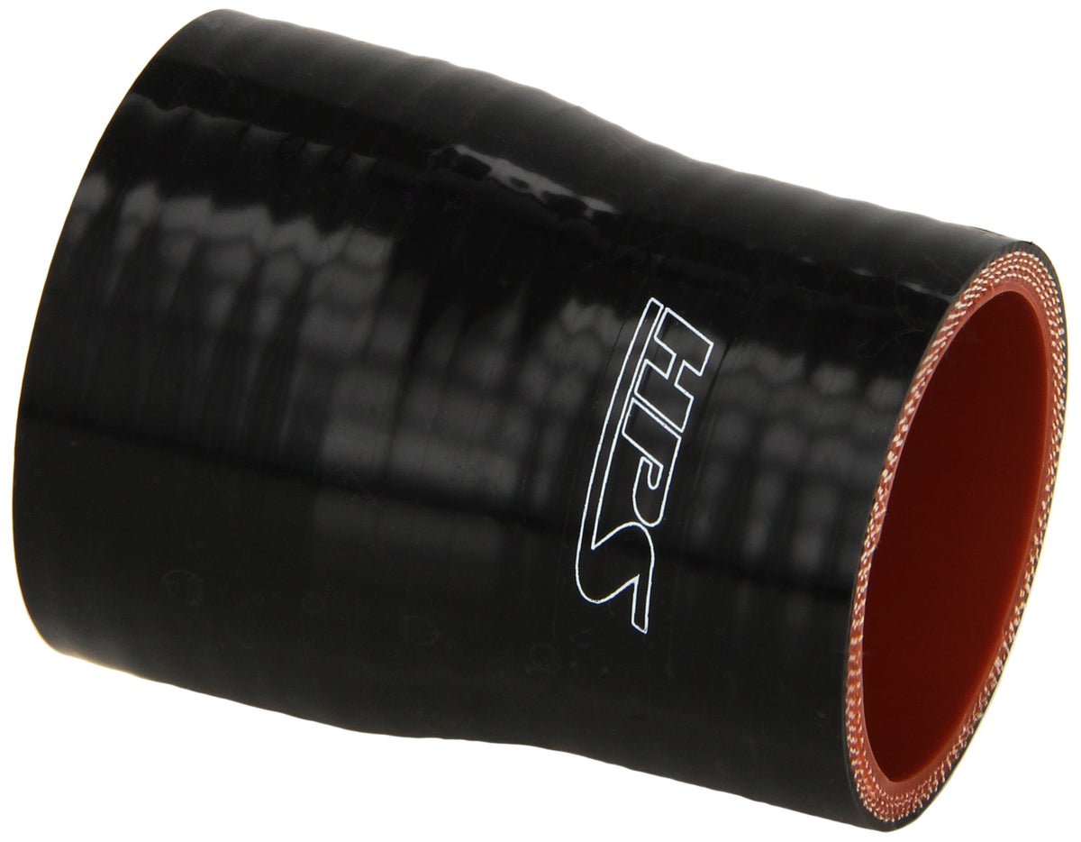Hps Htsr-175-200-Blk Silicone High Temperature 4-Ply Reinforced Reducer Coupler Hose, 80 Psi Maximum Pressure, 3 Length, 1-3/4 > 2 Id, Black