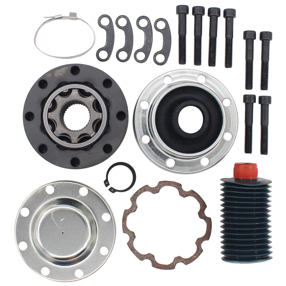 NewYall Driveshaft Propshaft CV Joint Repair kit 932-306 for Jeep Wrangler 2007-2016 Front Rear Drive Shaft Propeller Bolt Const