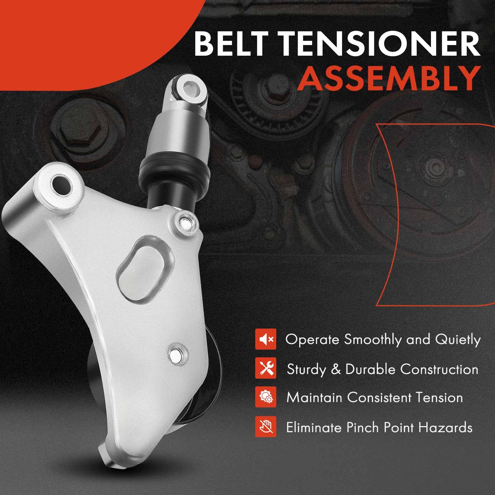 A-Premium Belt Tensioner Assembly with Pulley for Toyota RAV4 2001-2005, Solara, Camry 2002-2006, Highlander 2001-
