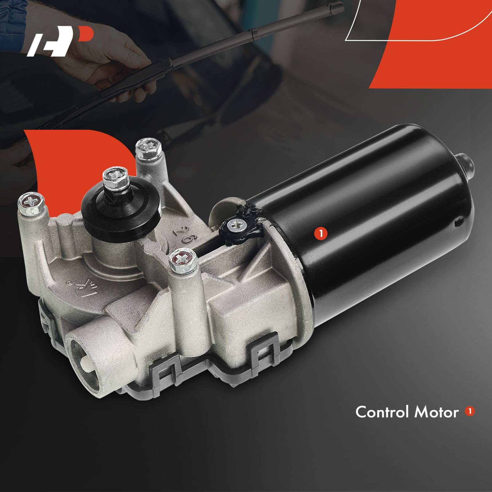 A-Premium Front Windshield Wiper Motor Without Washer Pump Compatible With Ford, Lincoln, Mazda, Jaguar & Mercury Models - F-150, F-250, Explorer, Escape, Taurus, Navigator, Continental & More, 5-Pins