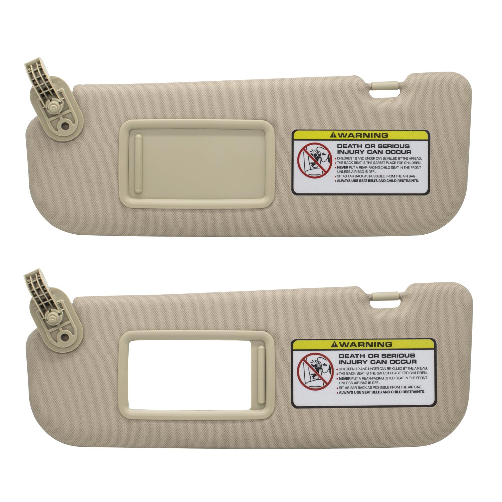 Nhiles Left Driver & Right Passenger Side Sun Visor Replacement Compatible With Hyundai Elantra 2011 2012 2013 2014 2015 Replace