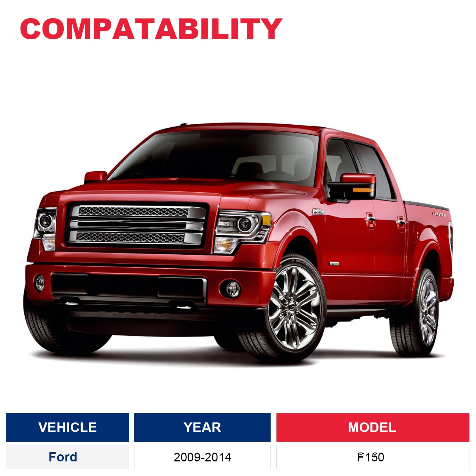 Driver Side Lh Rear Door Jumper Wire Harness Assembly Fits For 2009-2014 Ford F150 Crew Cab Replaces# 9L3Z-14631-Caa