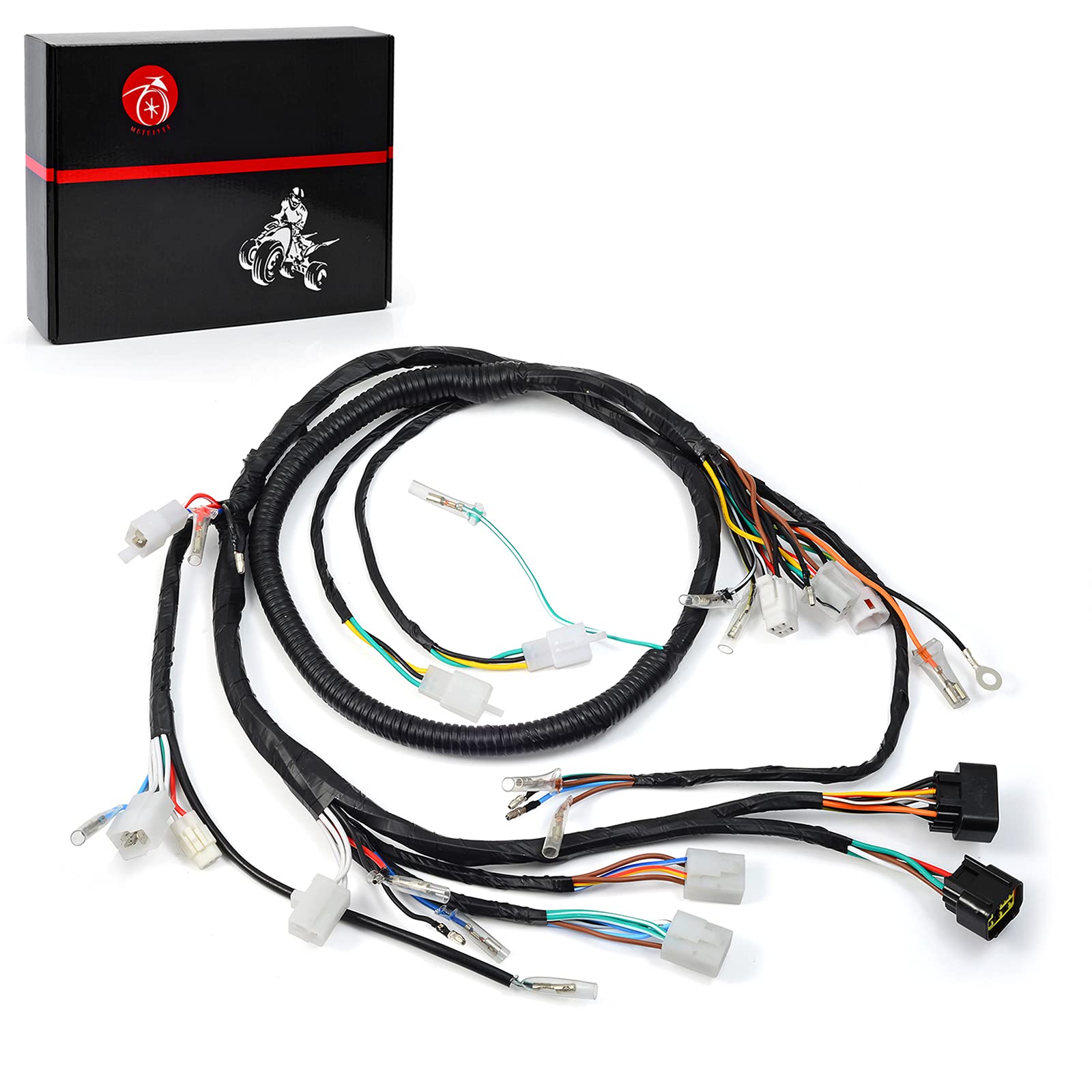 Moto1988 Wire Wiring Harness For Yamaha Warrior 350 Yfm350 1997 1998 1999 2000 2001 Oem 3Gd-82590-40-00