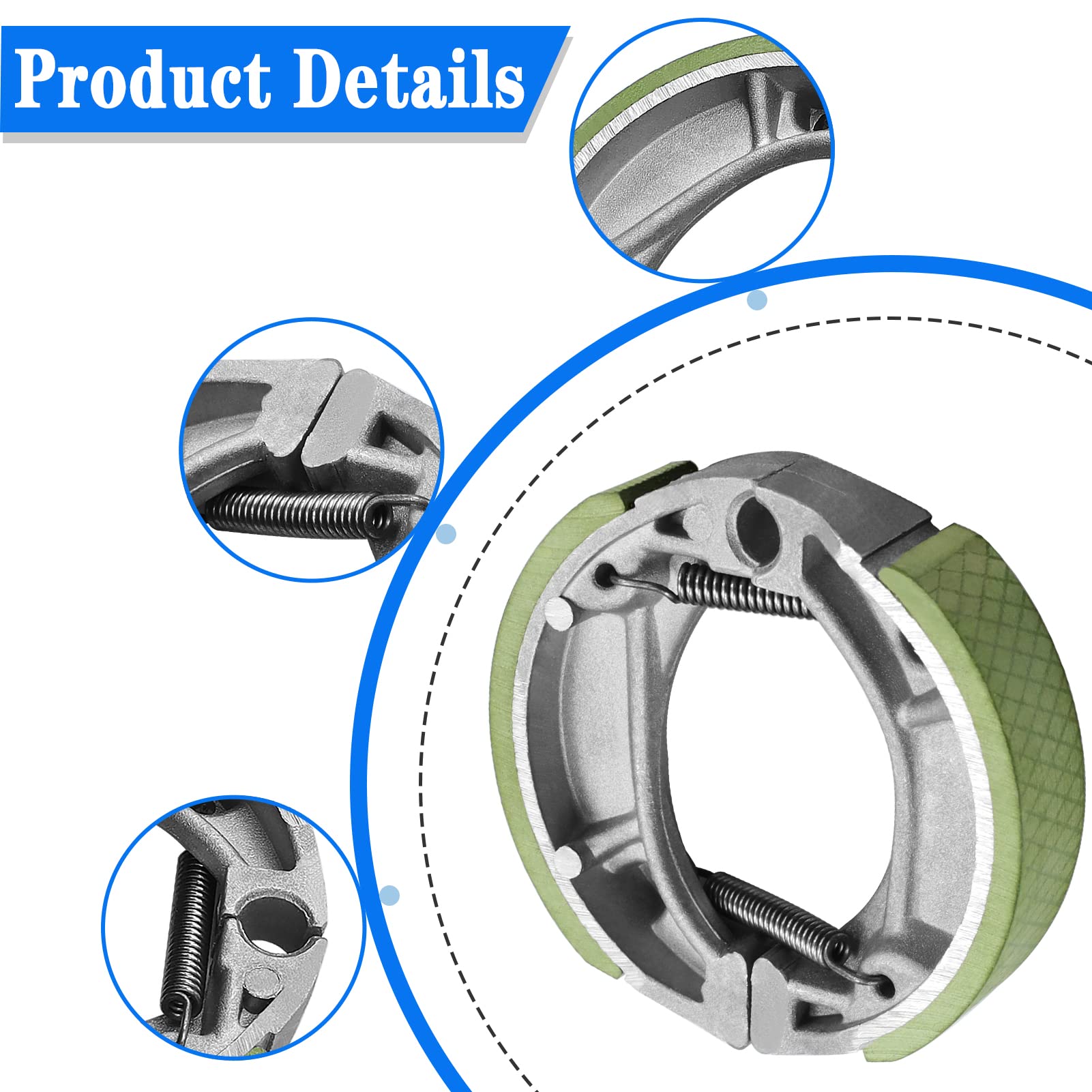 Xr100 Front And Rear Brake Shoes Kit For Honda Cr60 Cr80 Xr70 Xr80 Xr100 Crf70F Crf80F Crf100F