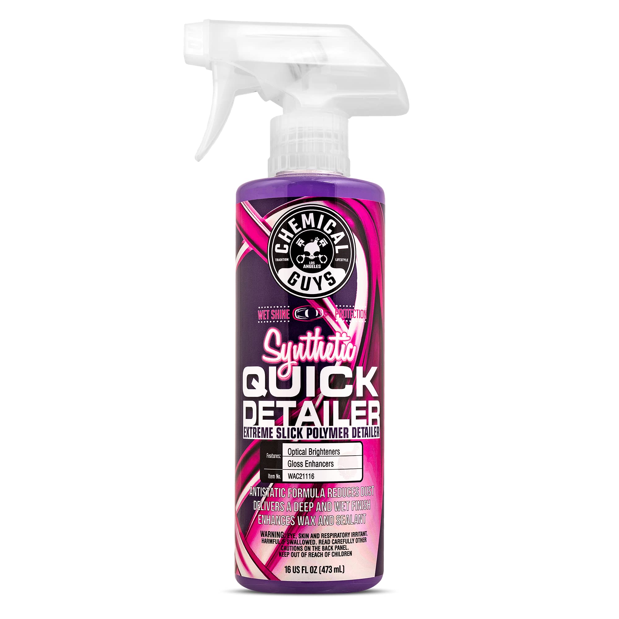 Chemical Guys Wac21116 Synthetic Quick Detailer, Safe For Cars, Trucks, Suvs, Motorcycles, Rvs & More, 16 Fl Oz