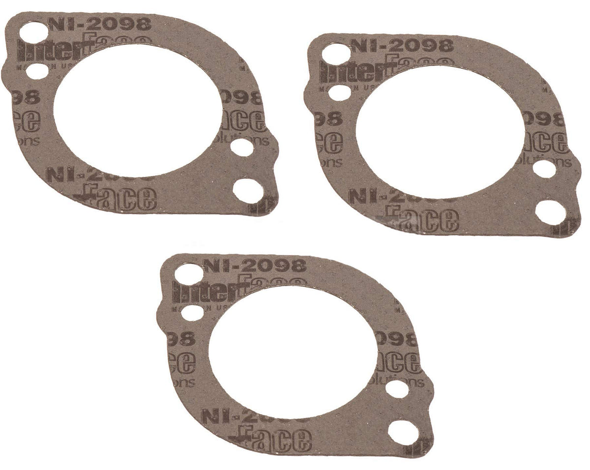 Triple Carb Carburetor Base Gasket Set Replacement For Yamaha 1200 Power Valve Models Gp Xl Xlt 66E-14398-00-00 3 Pack