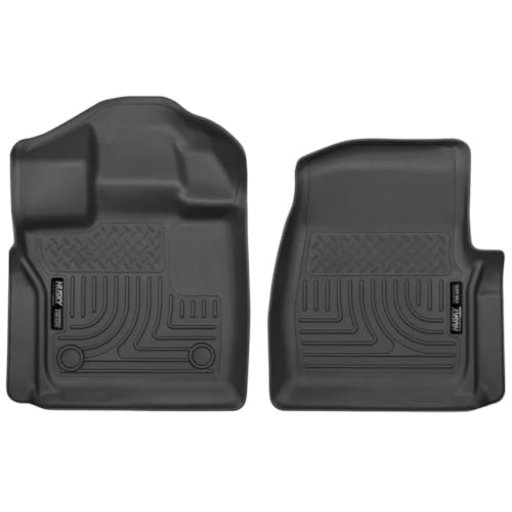 Husky Liners Weatherbeater Floor Mats | Fits 2015-2024 Ford F-150 Standard Cab | Front Row, 2-Pc Black - 18351
