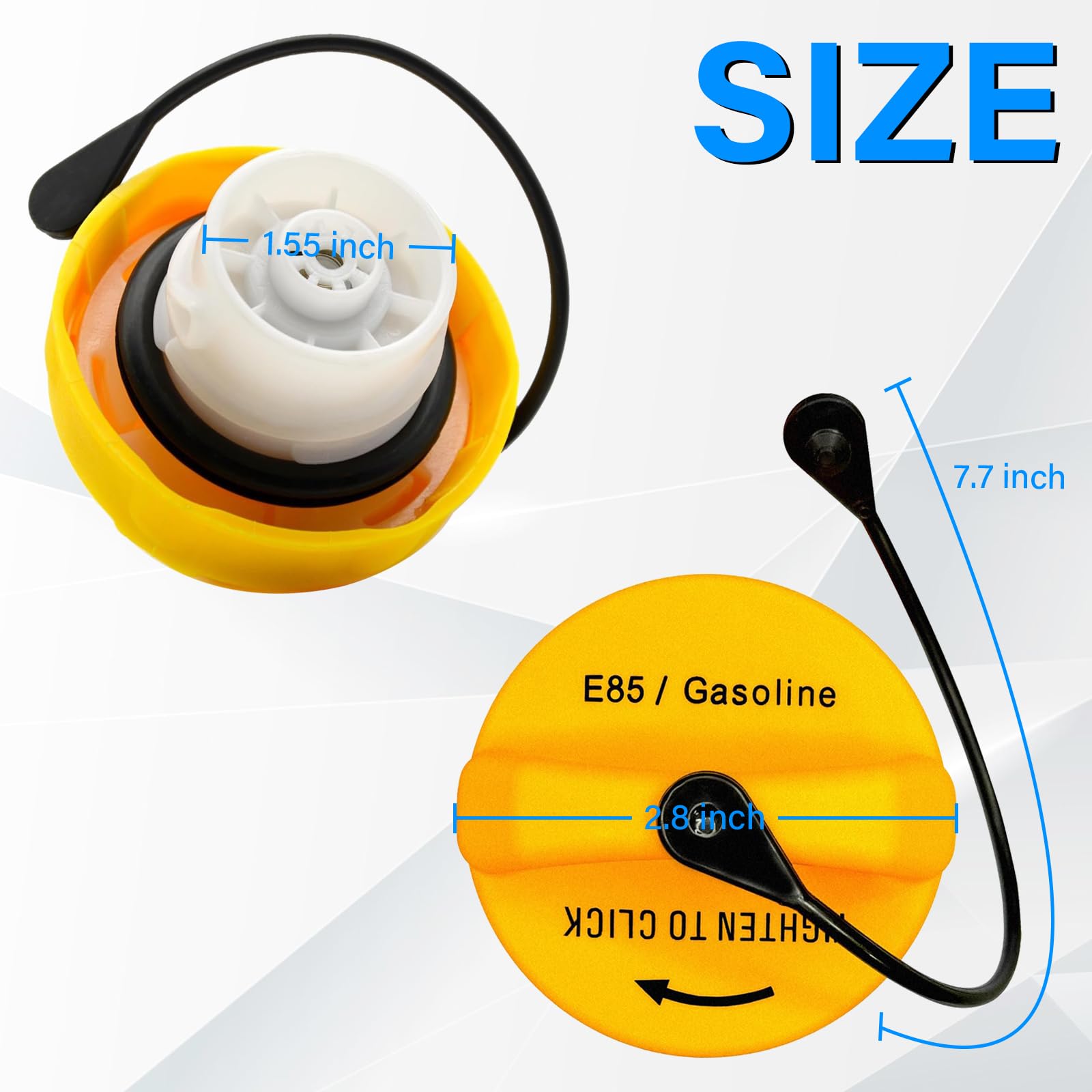 Gas Cap Replacement for Dodge 2011-2018 Ram 1500, 2007-2013 Grand Cherokee, 2013-2016 Dart, 2011-2019 Journey 52030379AB