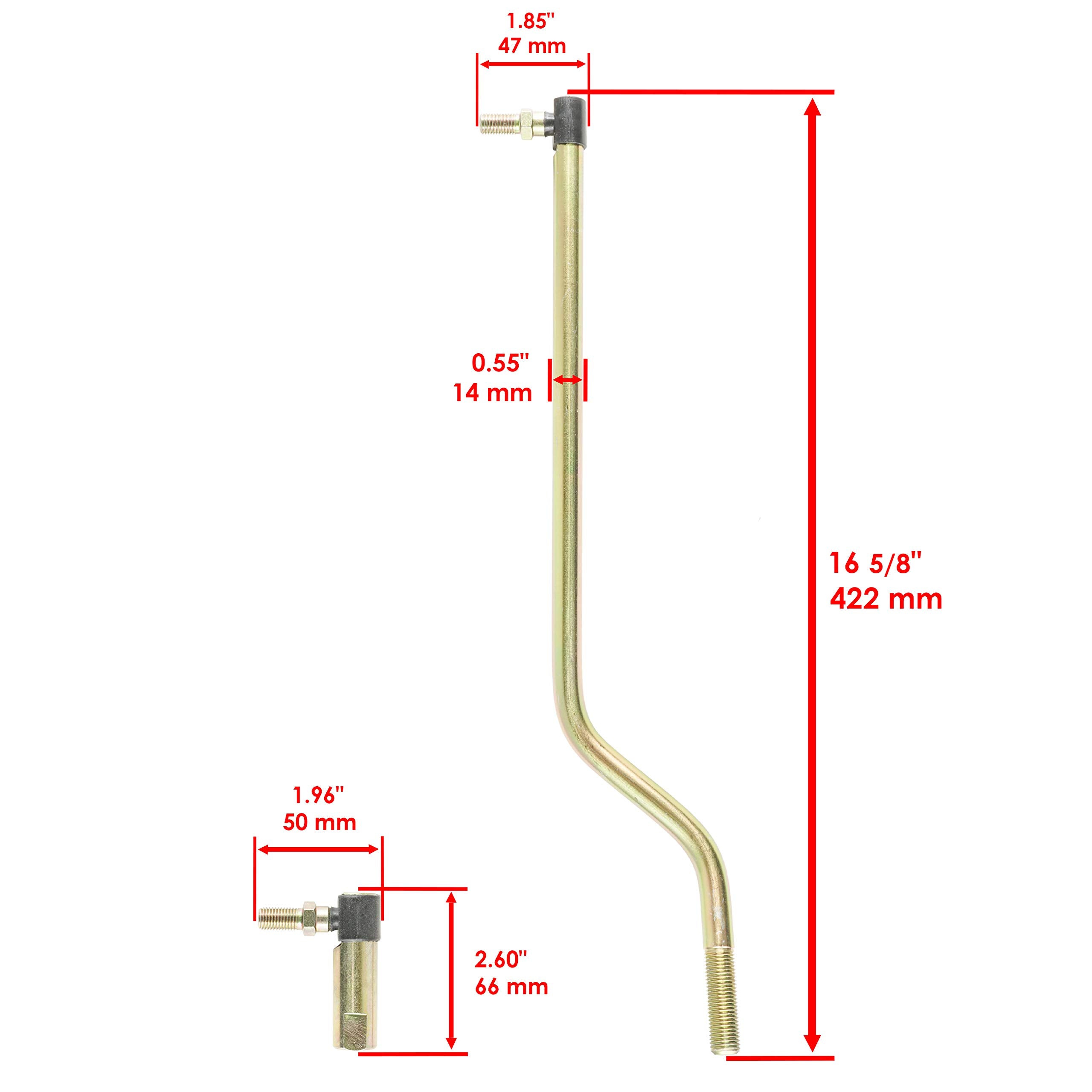 Caltric Steering Sector Drag Link Kit Compatible With John Deere D140 D150 D155 D160 D170