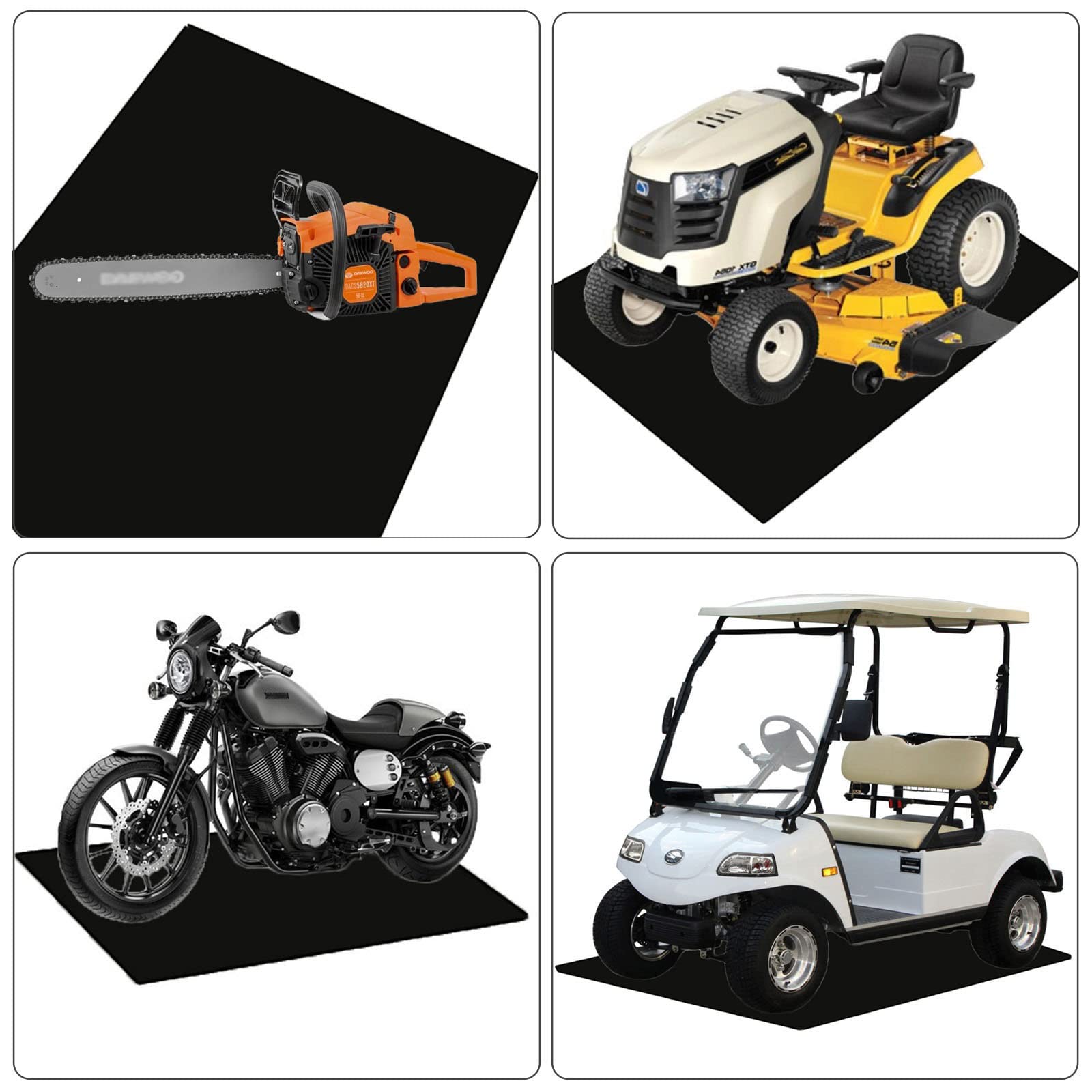 Aibob Oil Spill Mat, Garage Floor Mat Under Car, 6Ft X 8 Ft, Waterproof Backing Absorbent Pad Protects Floor, Durable, Reusable,