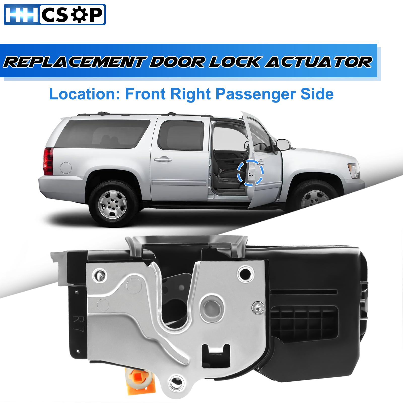 Front Right Passenger Side Door Lock Latch Actuator For 2007 2008 2009 2010 2011 2012 2013 2014 Chevy Silverado Suburban Tahoe I