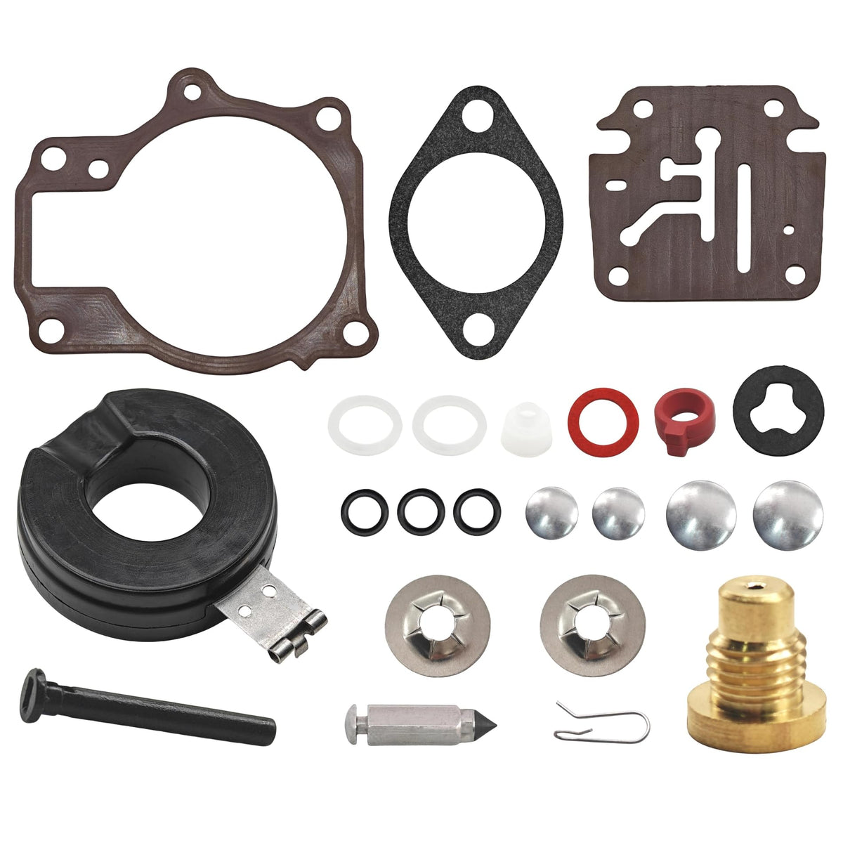 Jlm Marine 396701 Carburetor Rebuild Kit For Johnson Evinrude Omc 18 20 25 28 30 35 40 45 48 50 55 60 65 70 75 Hp Outboard Models Carb Kit 398729 18-7042 9-37105