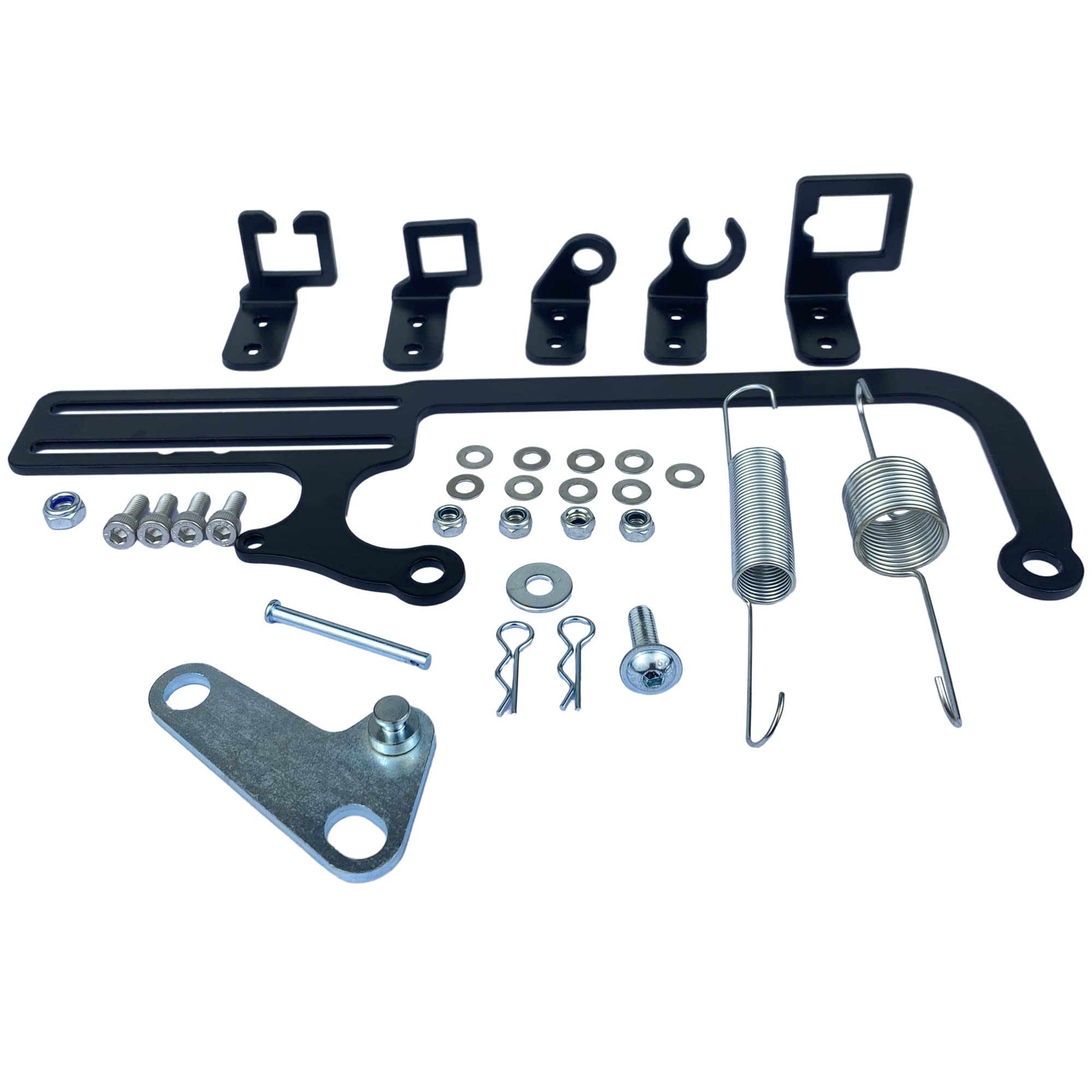 Yzusgomumu 304147 Ez Efi Car Cable Mounting Kit Carburetor Throttle Cable Mount Bracket Steel Black Adjustable For Automatic Transmission Tv Cables For Gm 700R4 Transfer