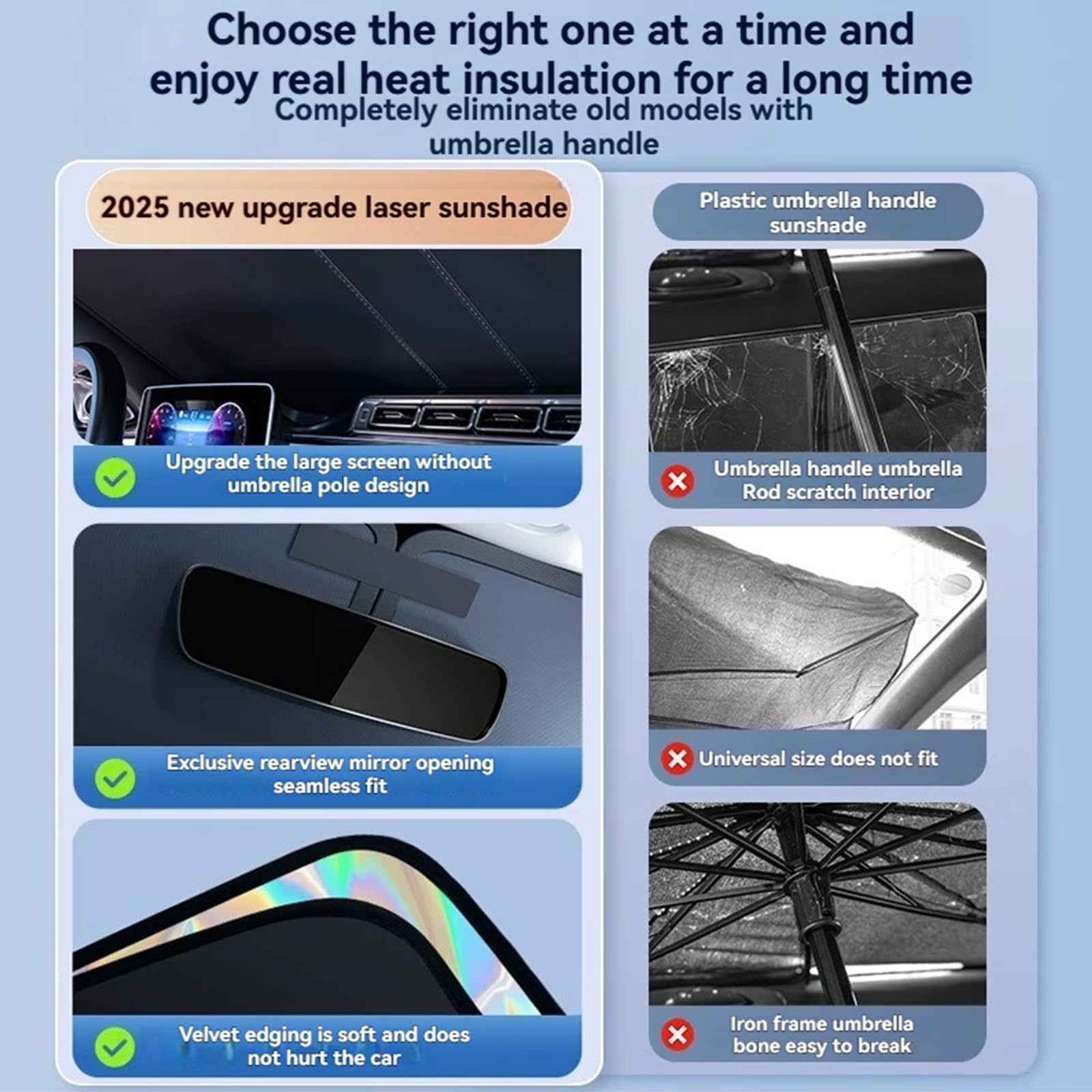 for kia seltos Windshield Sun Shade - Foldable Windshield Cover Sun Shade seltos 2007-2025 Accessories Protect Car from Sun Rays