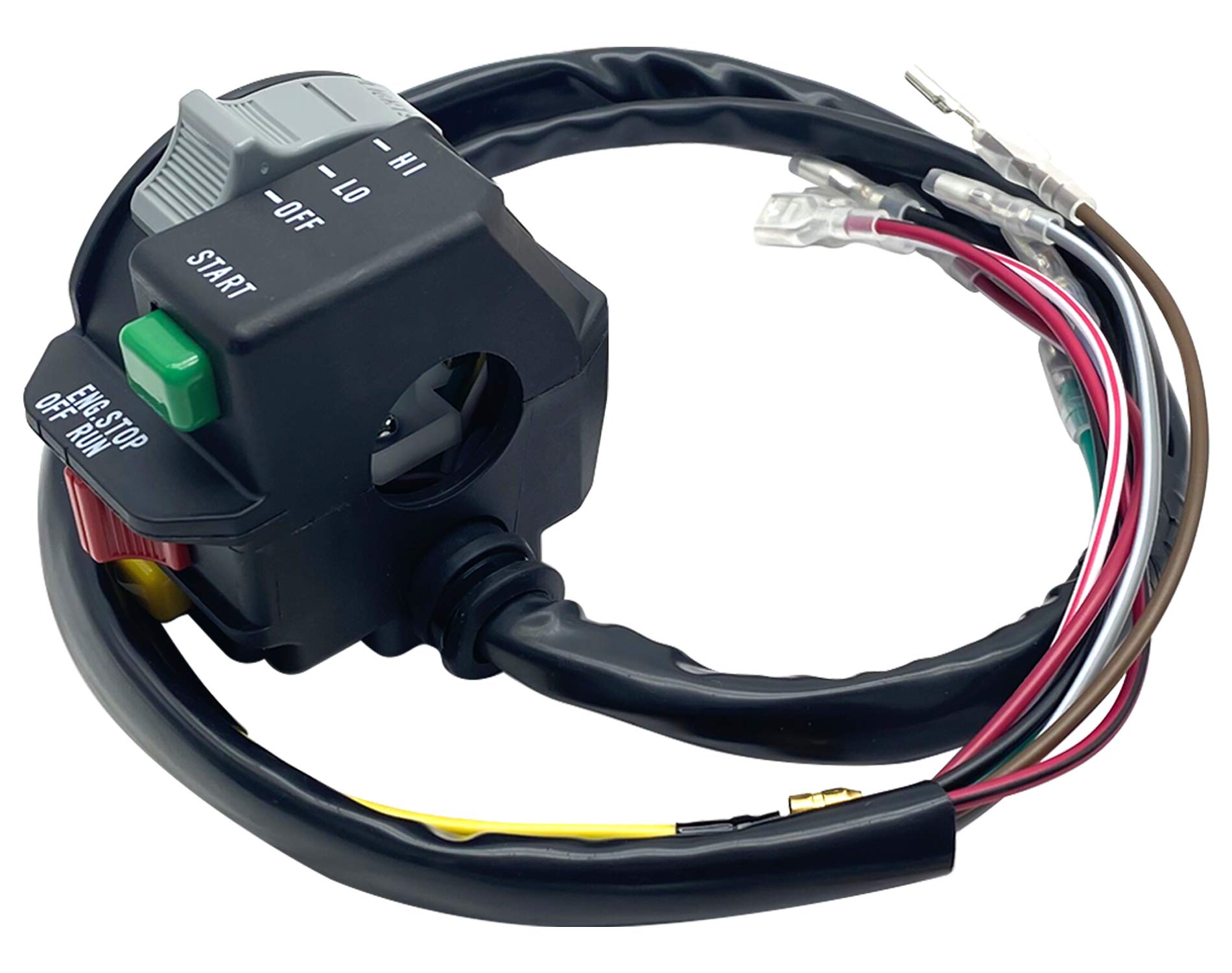 Left Handlebar Start Stop Override Headlight Switch For Polaris Atv 400L 6X6 Magnum 425 Scrambler 400 500 Sportsman 335 400 500 Trail Boss 250 Worker 335 Xplorer 300 400 500 Xpress 300 400 4110193